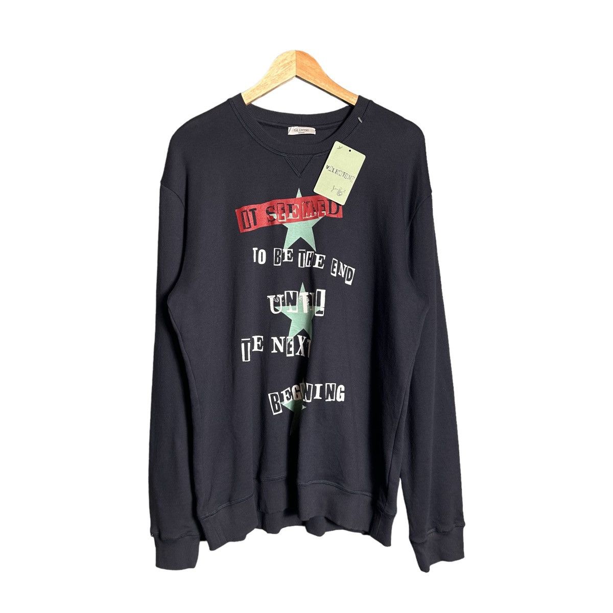 Valentino Valentino three star Graphic Sweatshirt Size XL / US 12-14 / IT 48-50 - 1 Thumbnail