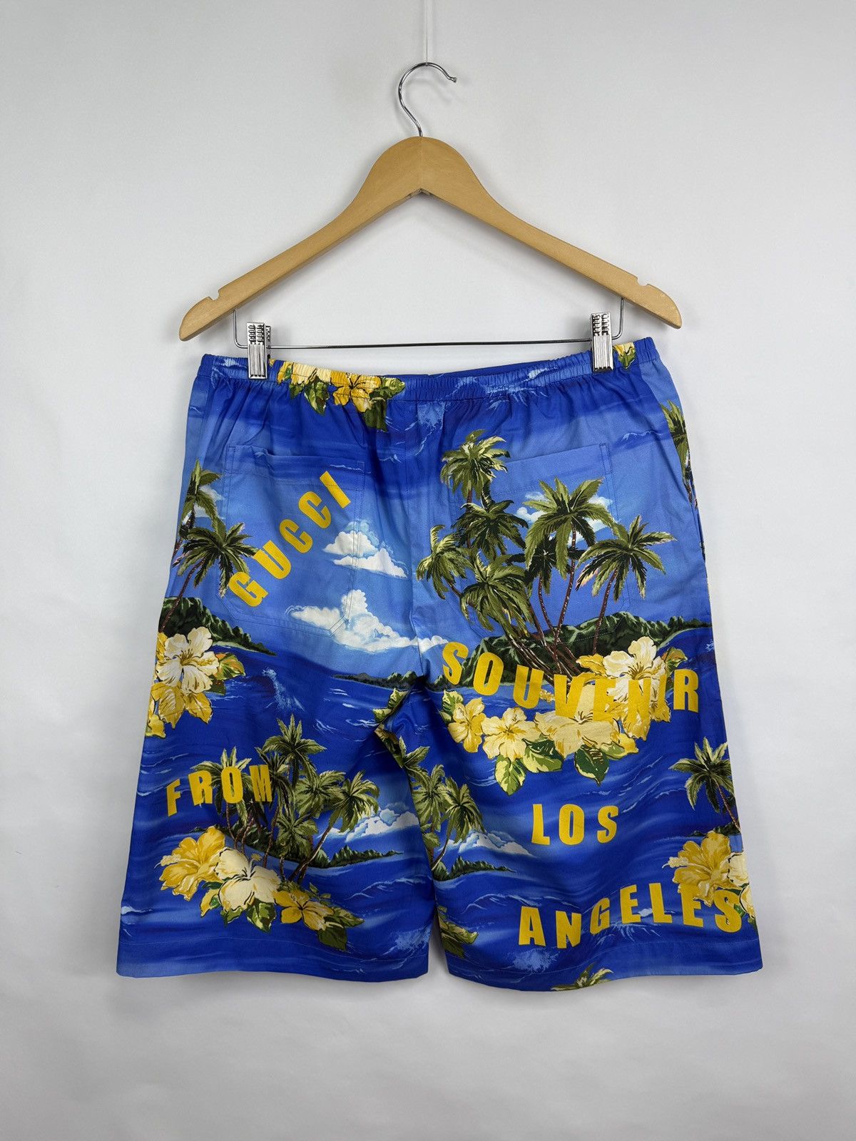 Gucci 🇮🇹 Gucci Souvenir From Los Angelis Swim High Waisted Shorts Size US 32 / EU 48 - 16 Thumbnail