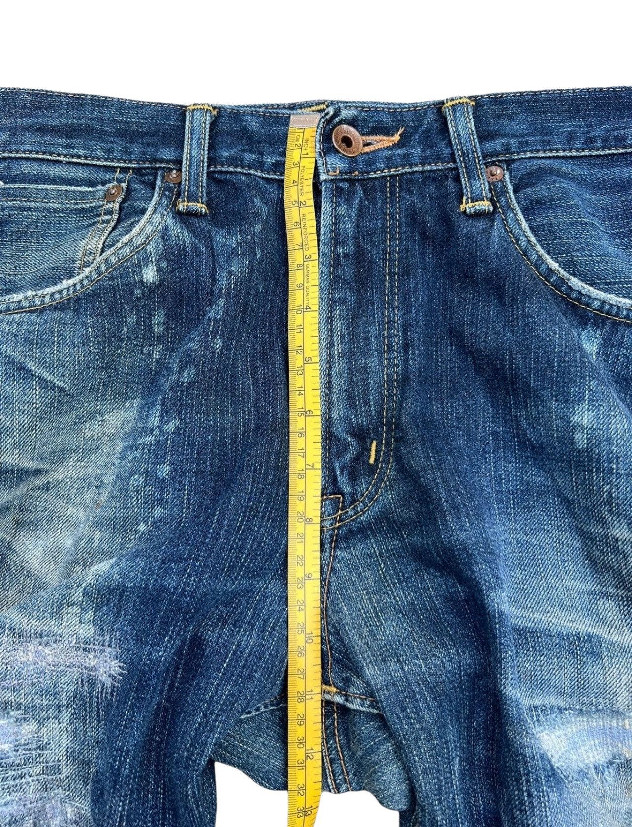 Edwin Vintage Edwin 505X Selvedge Distressed Mudwash Jeans 32x29 Size US 32 / EU 48 - 16 Thumbnail
