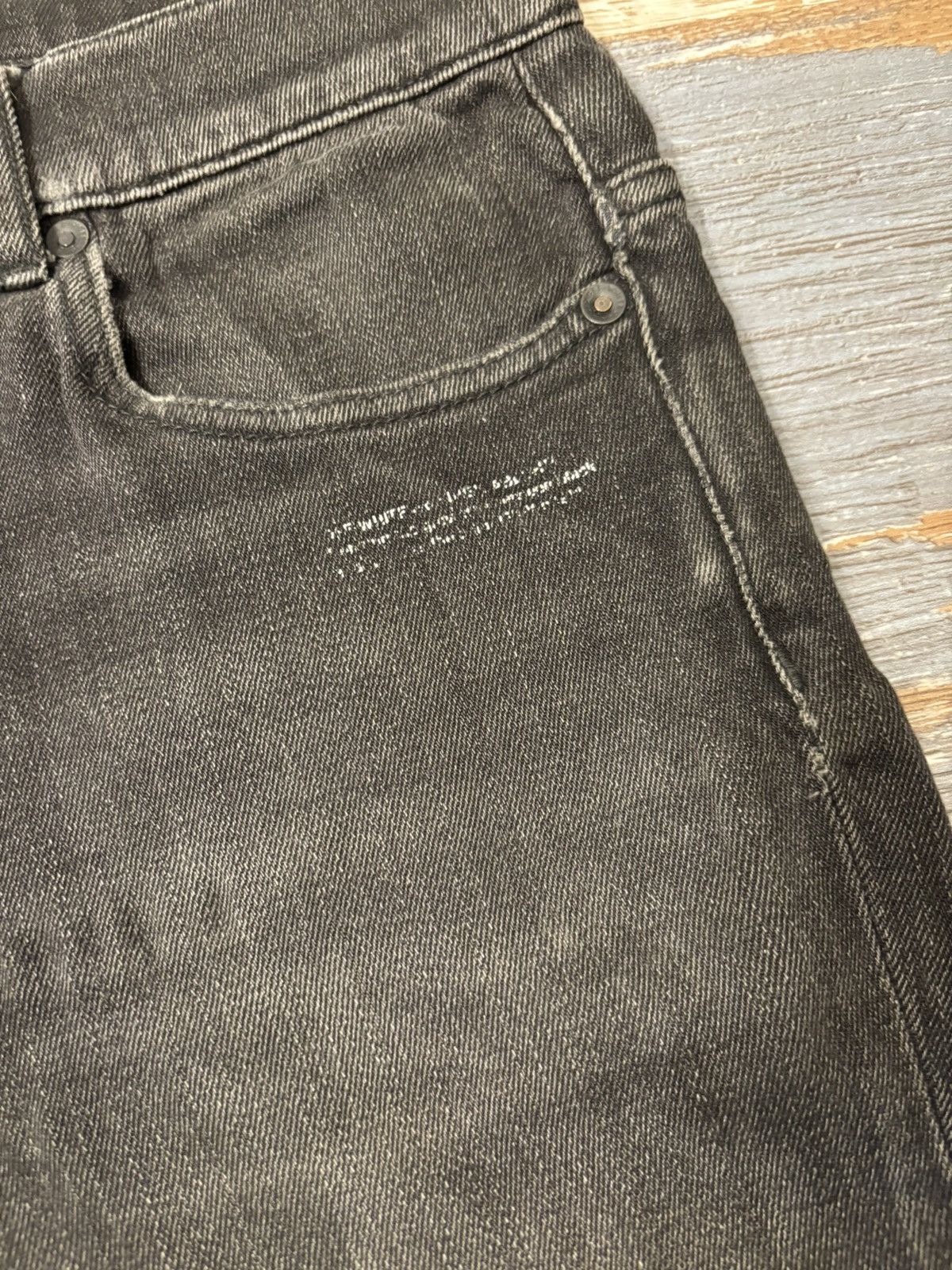 Off-White Off-White Black Denim Jeans Size US 30 / EU 46 - 4 Thumbnail