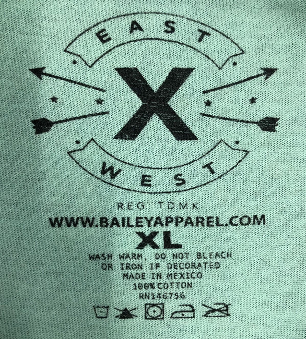 Vintage Vintage Bailey Apparel East West T-Shirt Size US XL / EU 56 / 4 - 7 Thumbnail