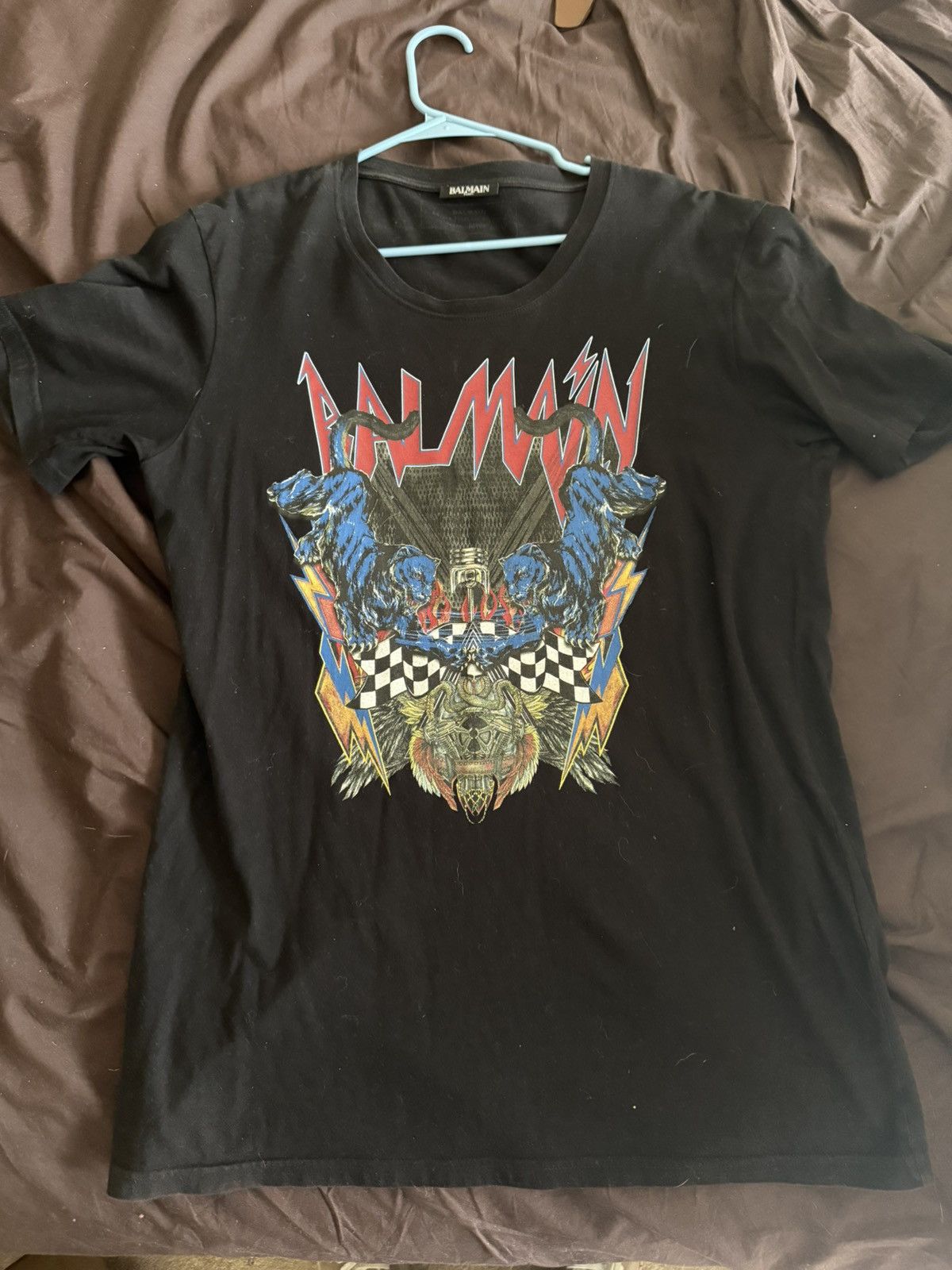 Balmain Balmain Graphic T shirt Size US XL / EU 56 / 4 - 1 Thumbnail