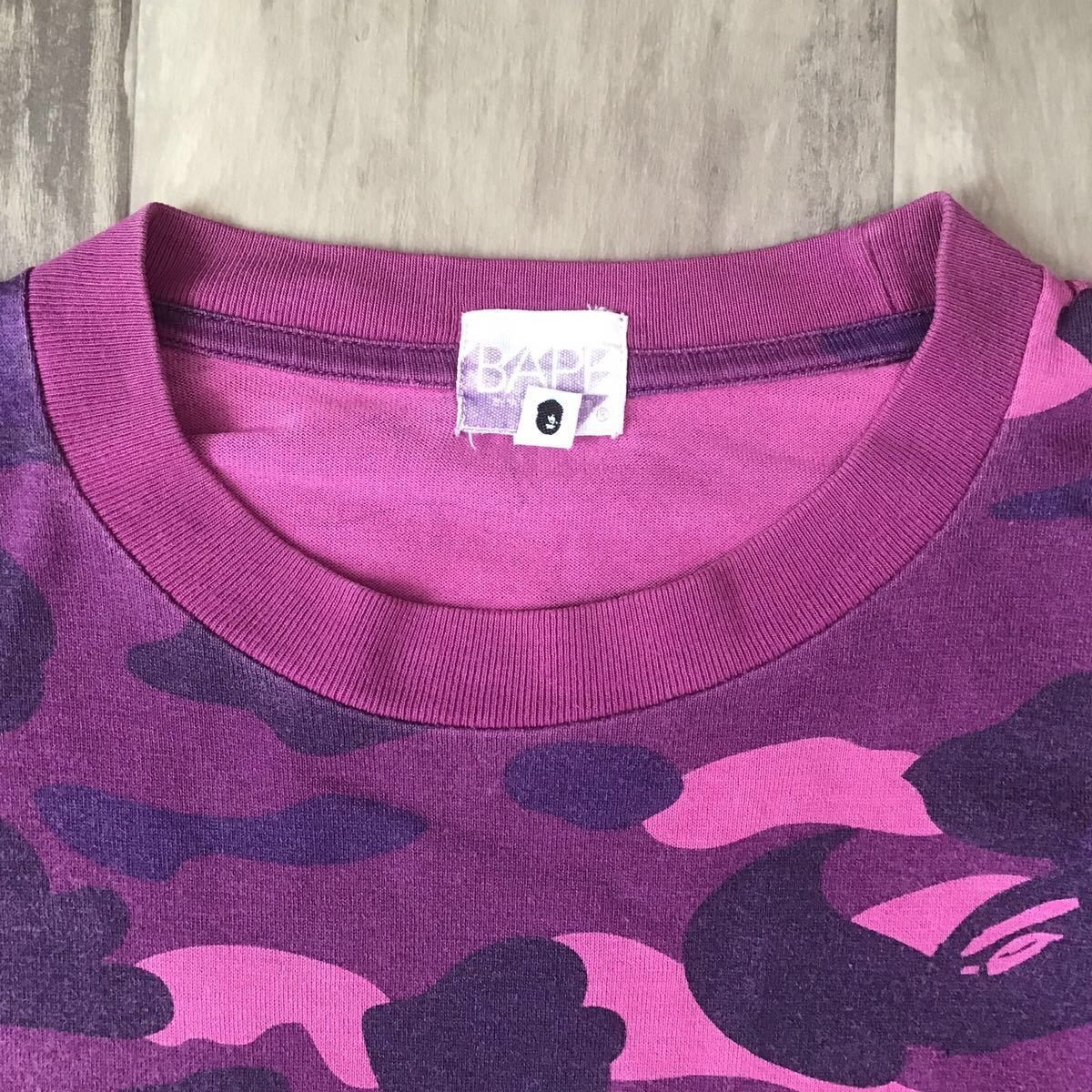 Bape × Nigo × Swarovski Swarovski BAPE logo purple camo long sleeve T-shirt APE NIGO Size US M / EU 48-50 / 2 - 7 Thumbnail