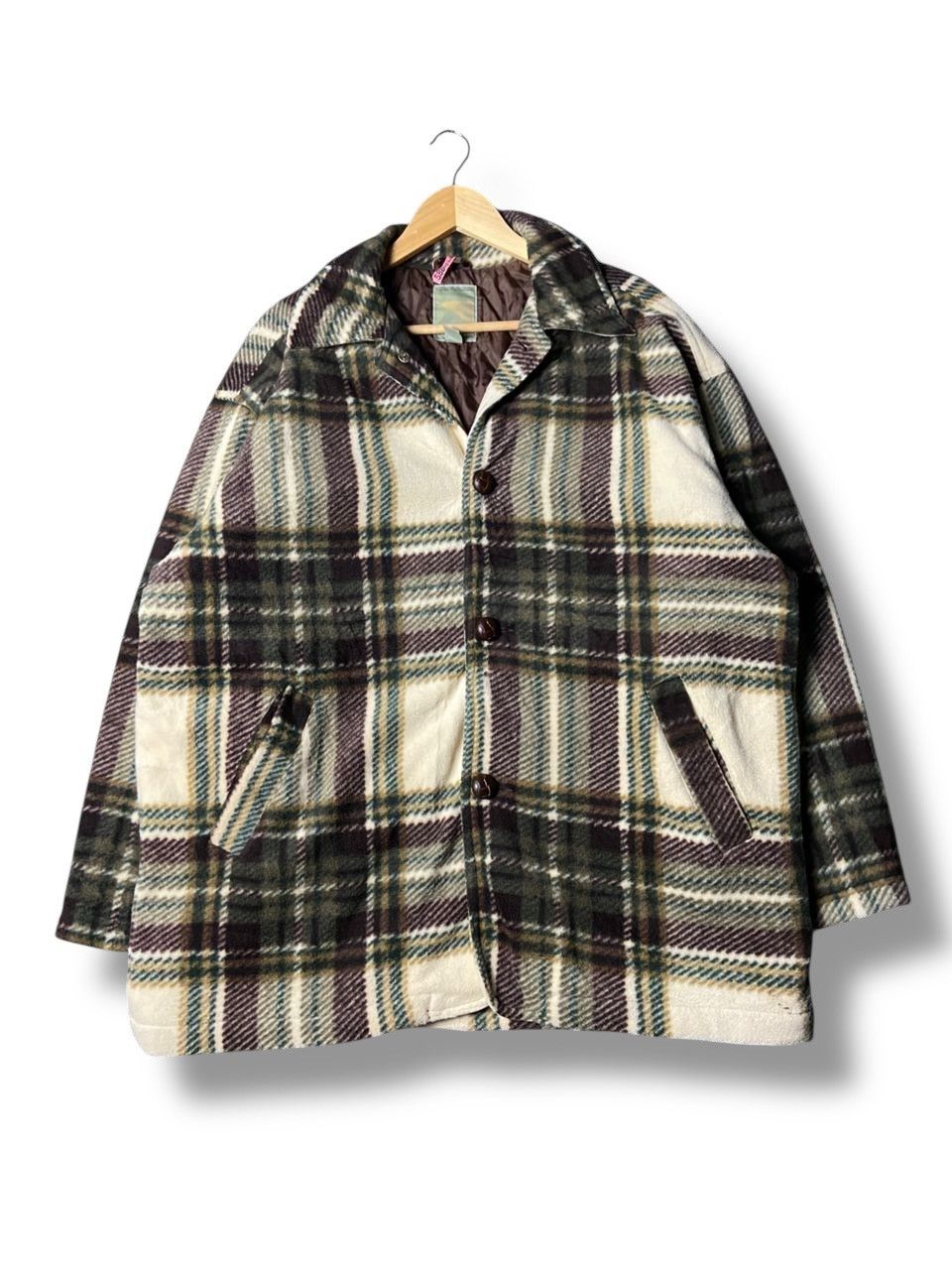 Uniqlo Uniqlo Original Checkered Brushed Coat (162) Size US M / EU 48-50 / 2 - 1 Thumbnail