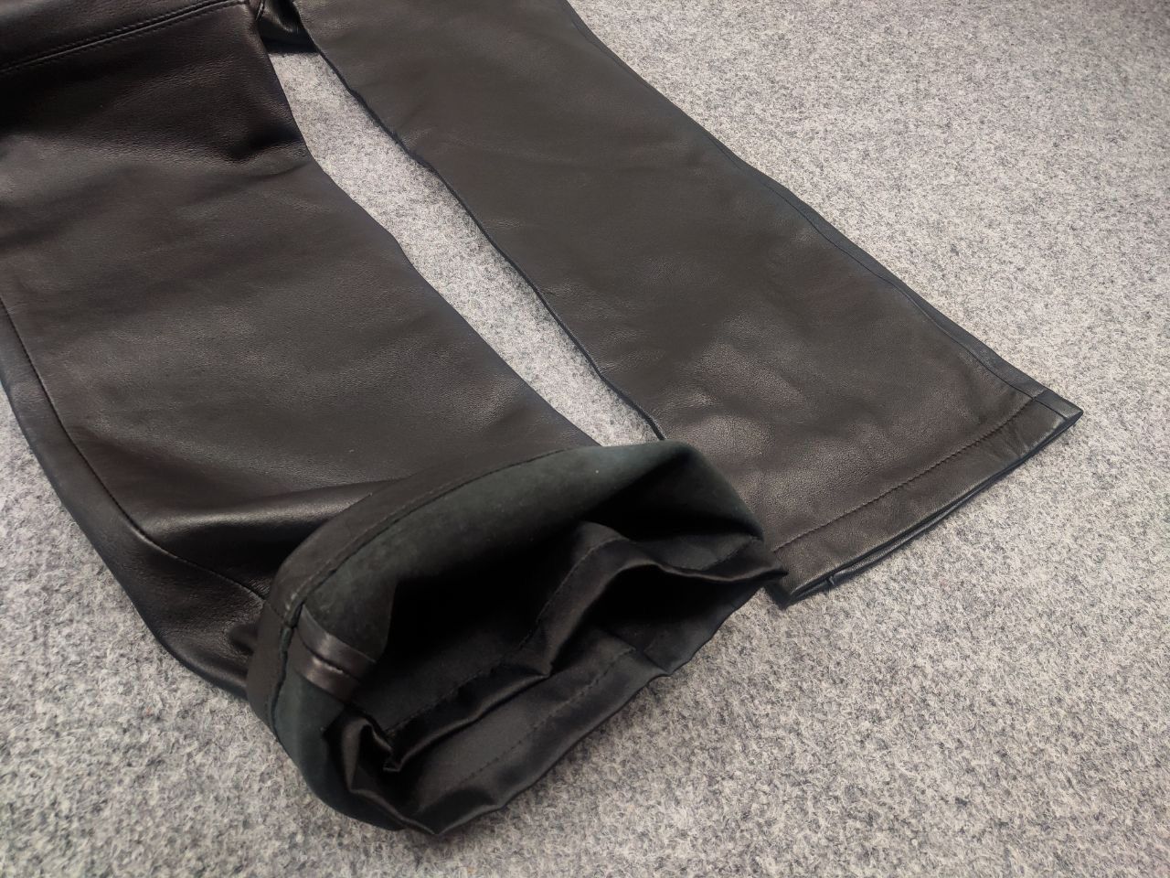 If Six Was Nine Vintage Hysteric Y2K Le Grand Bleu Bootcut Leather Pants Size 30" / US 8 / IT 44 - 11 Thumbnail