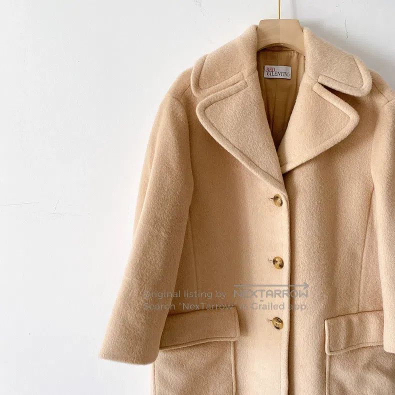 Valentino Valentino khaki wool coat Size S / US 4 / IT 40 - 5 Thumbnail