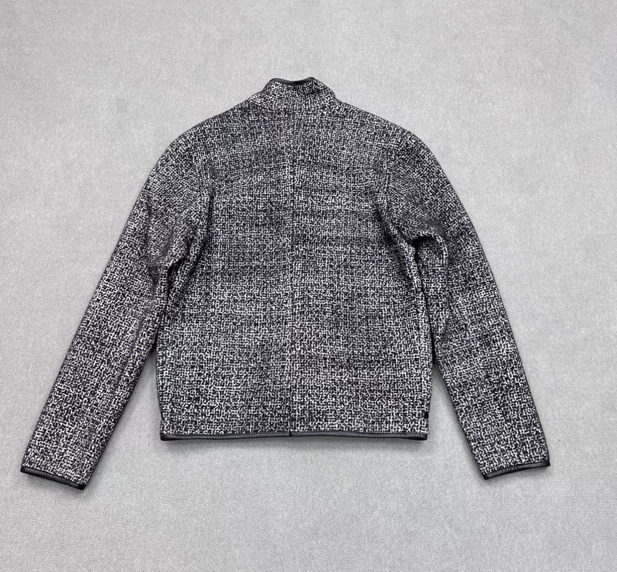 Bottega Veneta Bottega Veneta Houndstooth Wool & Leather Trim Jacket Size US M / EU 48-50 / 2 - 2 Thumbnail