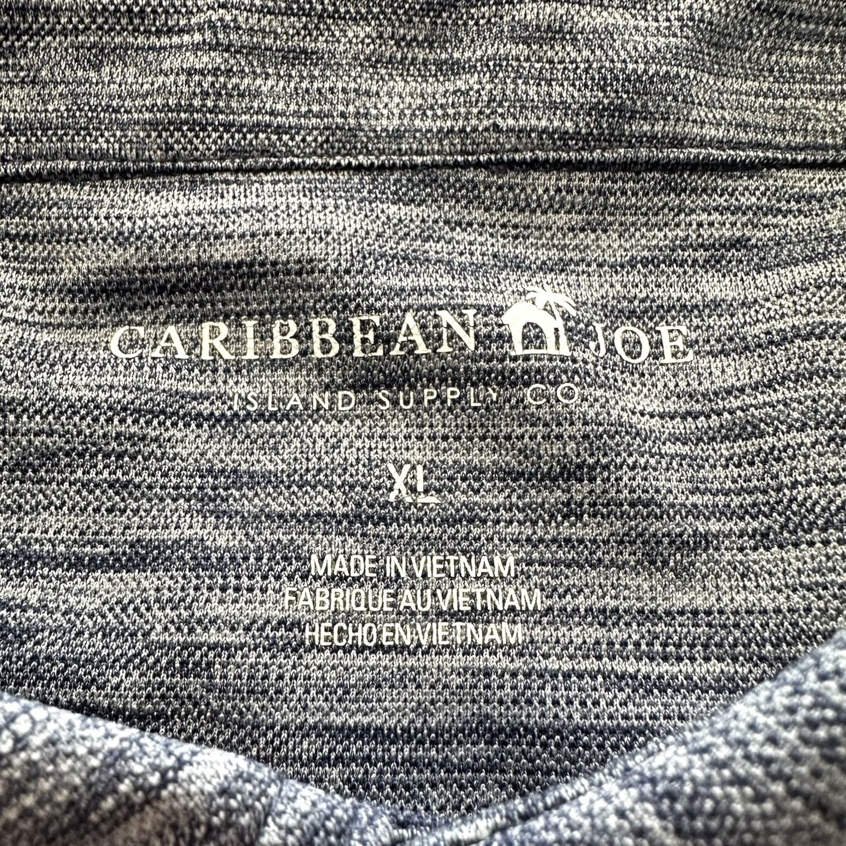 Vintage Caribbean Joe Polo Shirt Caribbean Joe Polo Mens XL Blue Casual Short Sleeve Collared Knit Polyester Logo Golf Size US XL / EU 56 / 4 - 4 Thumbnail