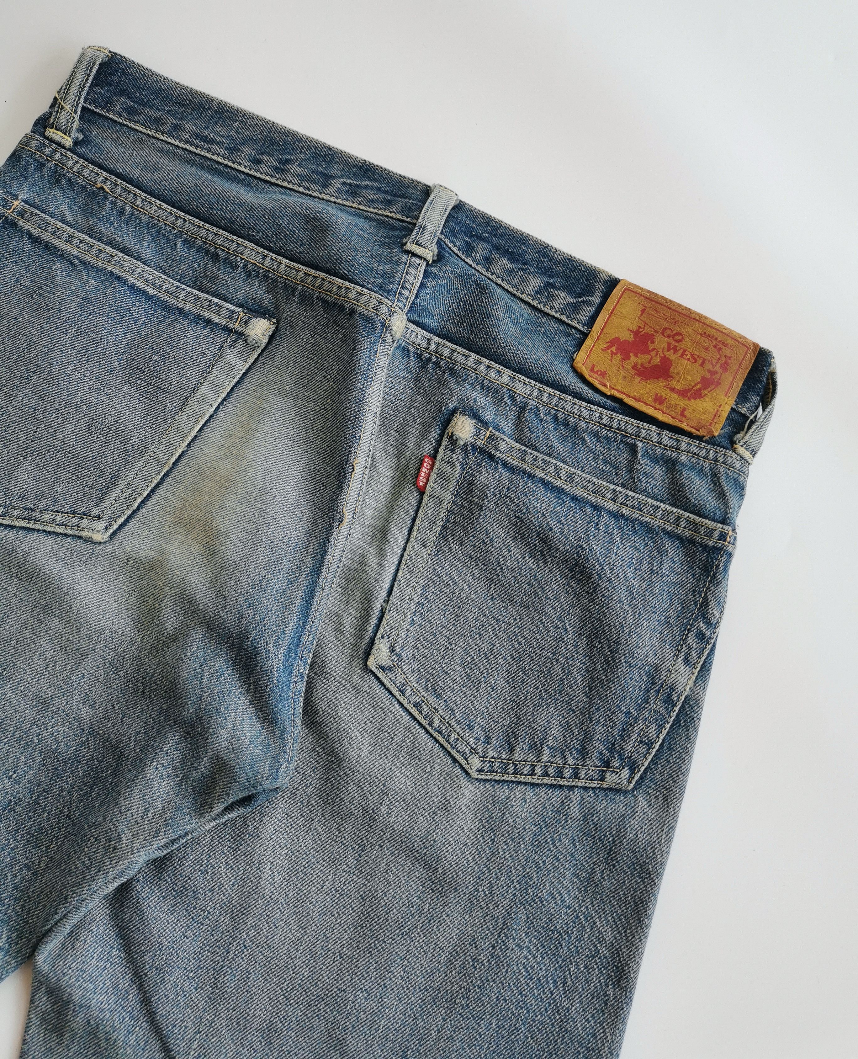 Kapital Go West Selvedge Patchwork Sashiko Size US 30 / EU 46 - 11 Thumbnail