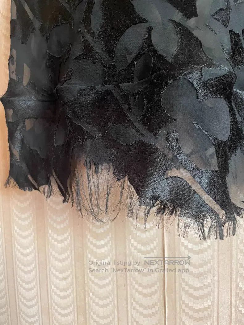 Comme des Garcons Comme Des Garcons size S Black See-through Long Skirt Size 23" - 3 Thumbnail