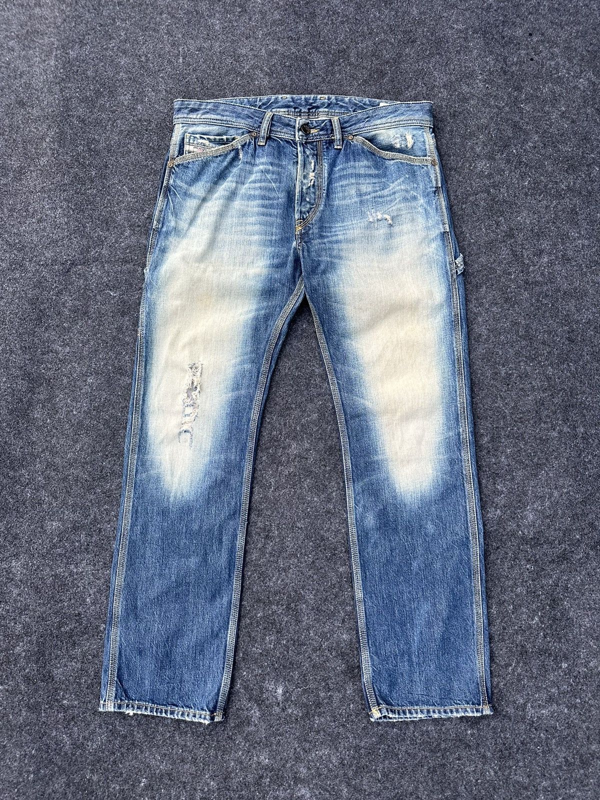 Diesel Albo Faded Washed Carpenter Denim D4