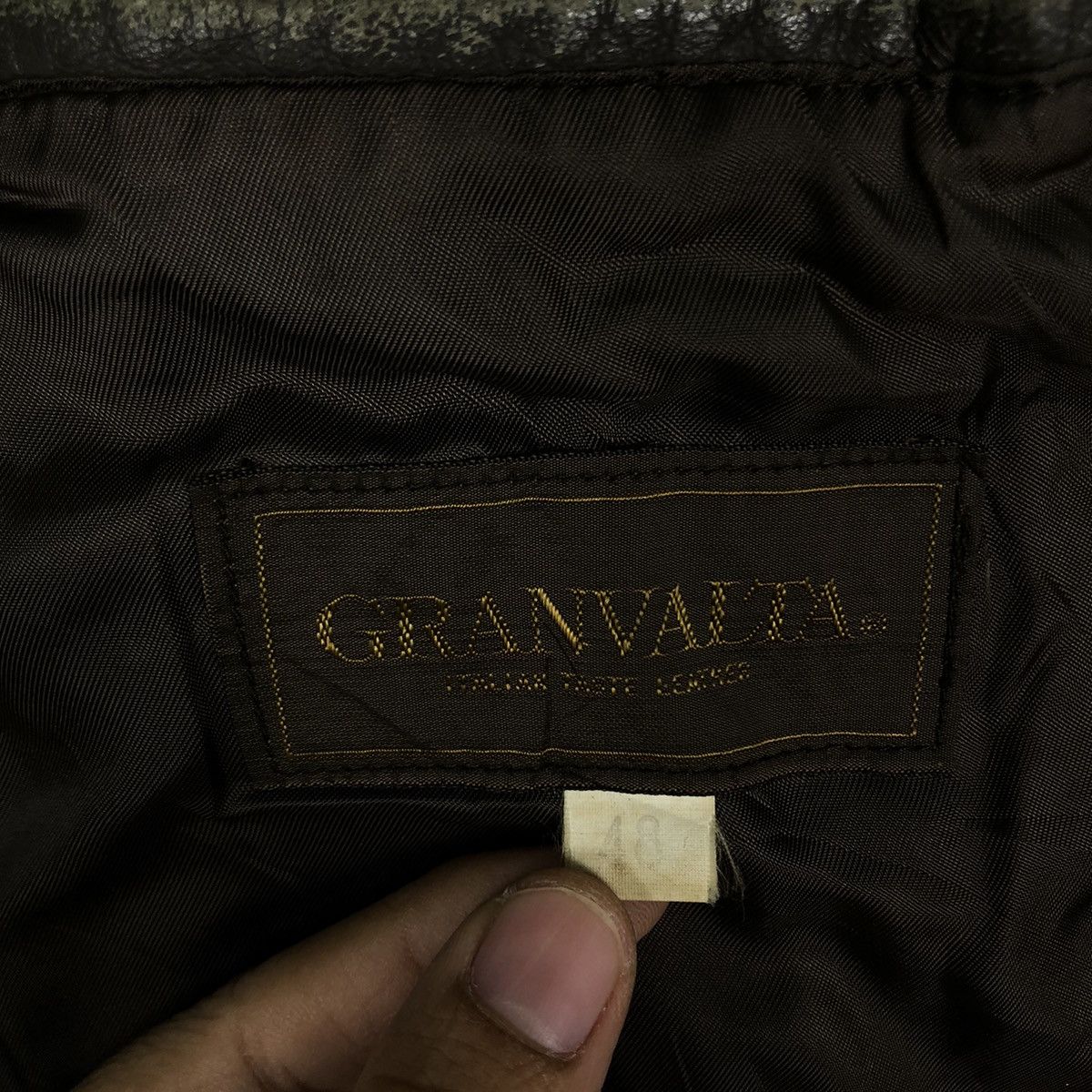 Genuine Leather 🔥90’s Genuine Leather Biker Jacket Bomber Granvalta Japan Size US M / EU 48-50 / 2 - 13 Thumbnail