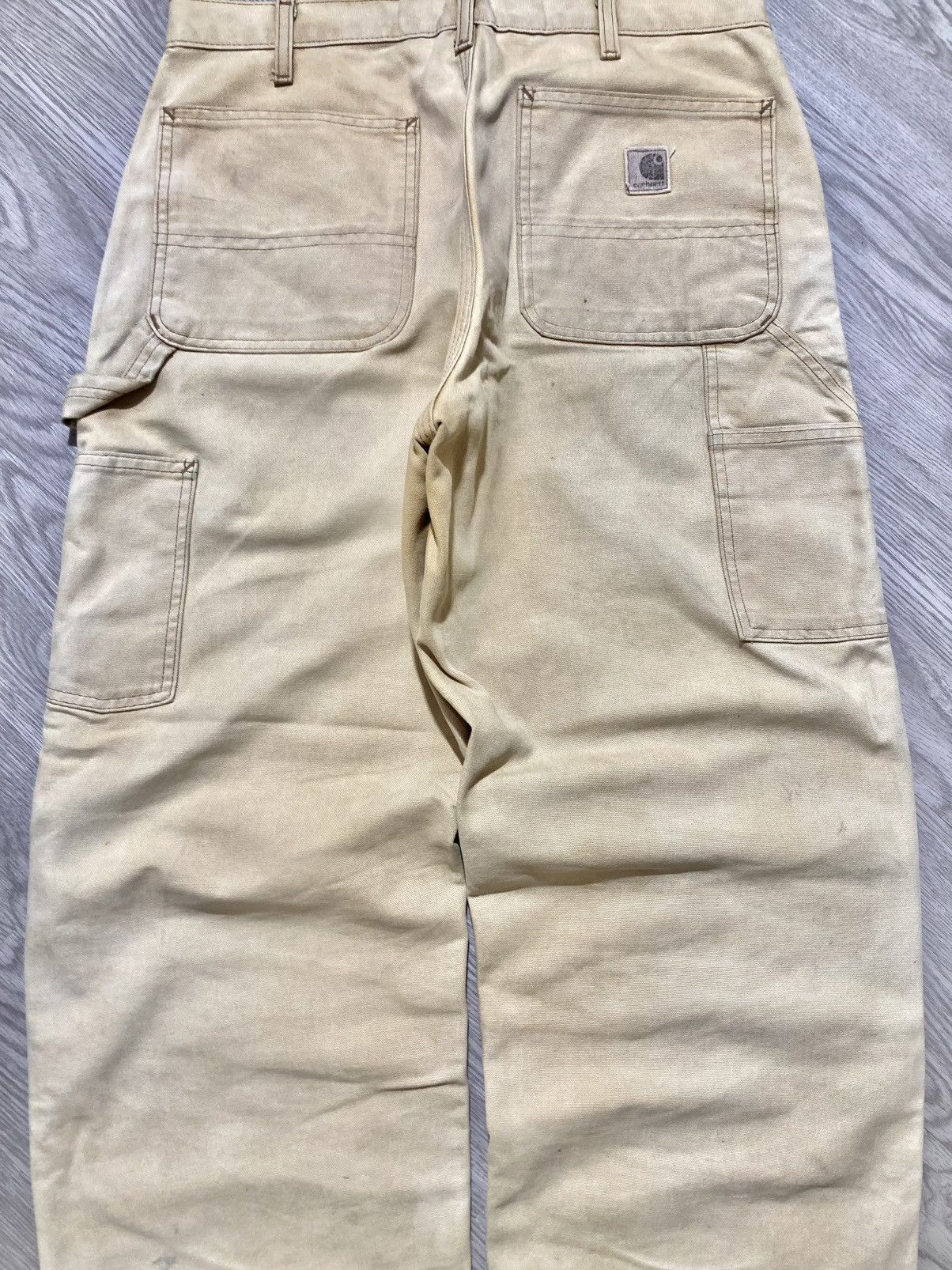 Carhartt 1990s Vintage Carhartt B11 BRN Carpenter Duck Pants Workwear Size US 32 / EU 48 - 9 Thumbnail
