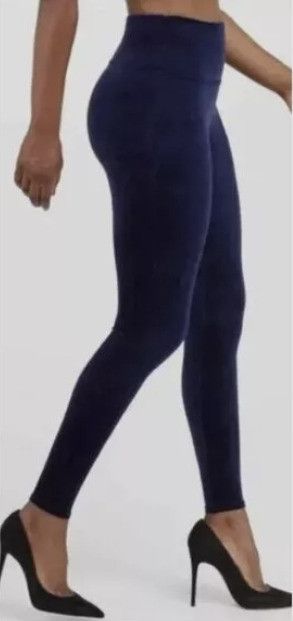 Spanx Spanx 2070 Velour Velvet Leggings Classic Navy ( XS ) Size 26" / US 2 / IT 38 - 1 Thumbnail