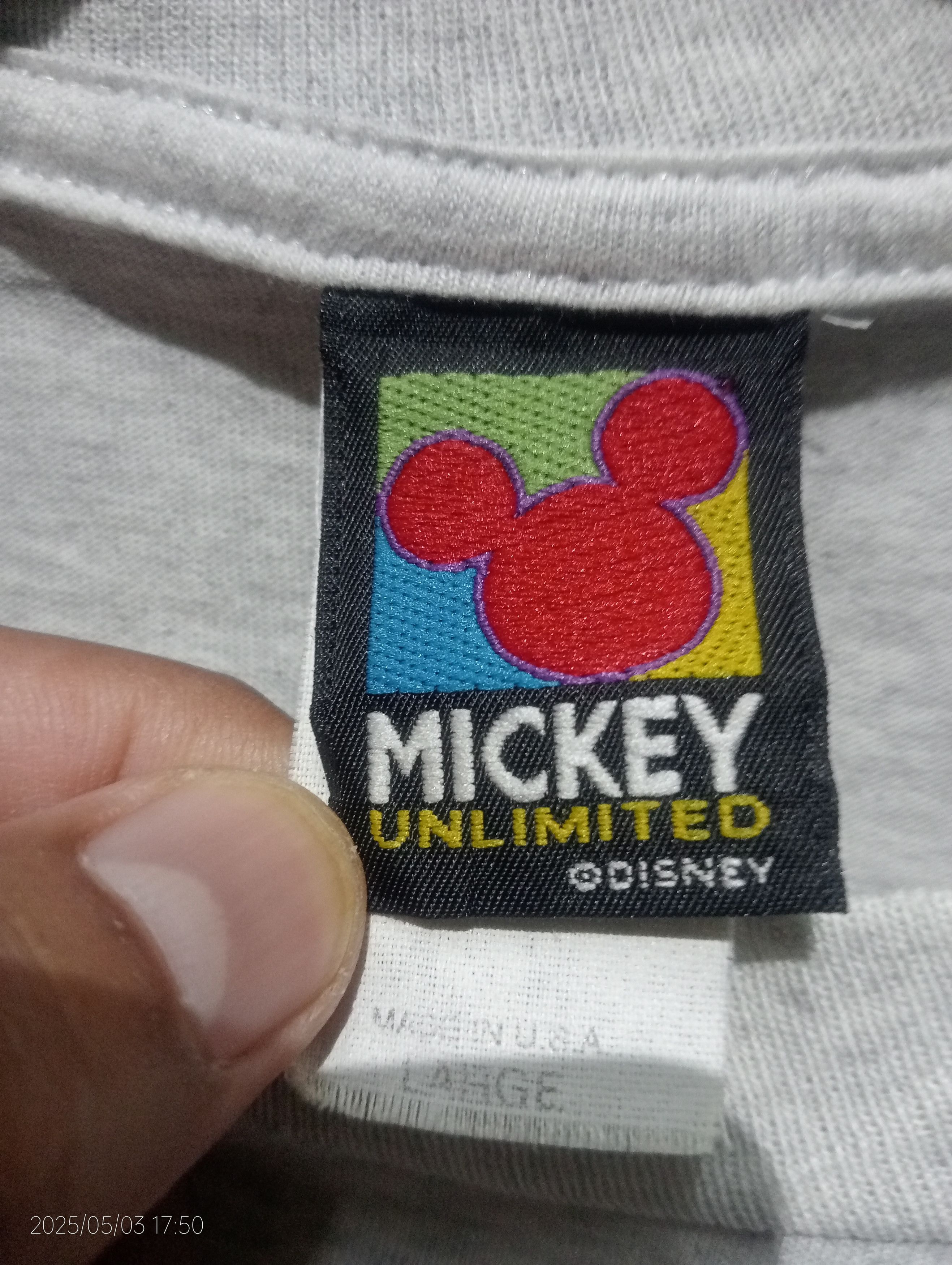 Mickey Unlimited Vintage '90s Disney Minnie Mouse Mickey Unlimited Tee USA Size US L / EU 52-54 / 3 - 4 Thumbnail