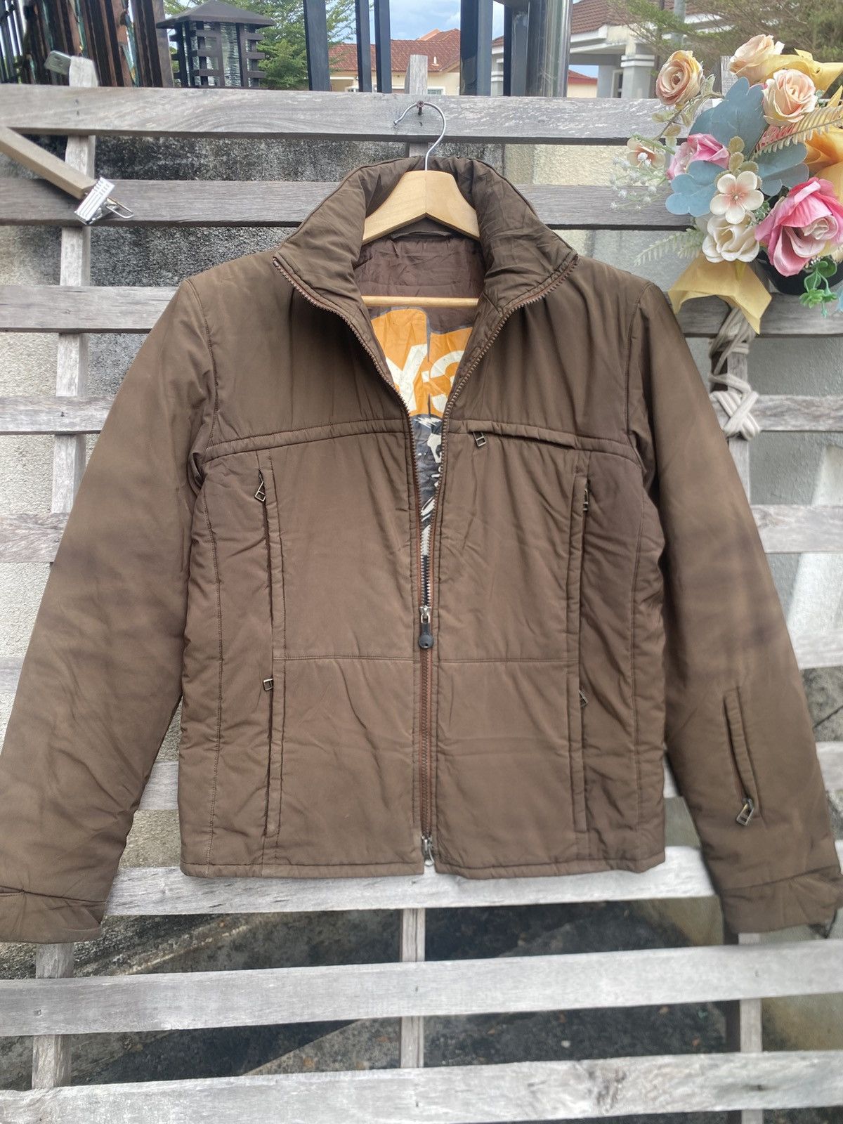 Yohji Yamamoto Vintage Y2K Y-3 Yohji Yamamoto Quilted Sunfaded Jacket Brown Size US S / EU 44-46 / 1 - 4 Thumbnail