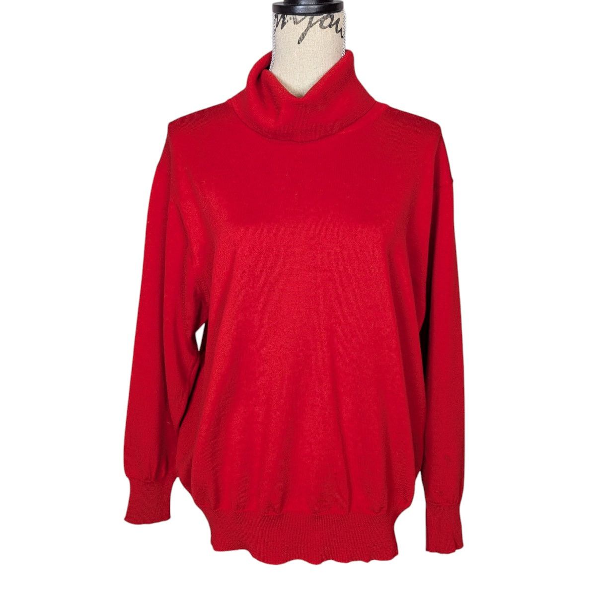 Other Marz Wool Turtleneck Sweater Red Size 14 Size XL / US 12-14 / IT 48-50 - 1 Thumbnail