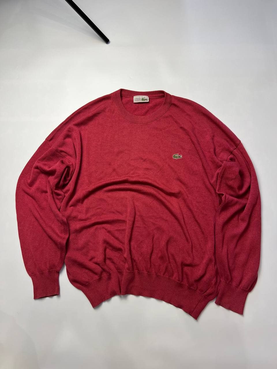 Lacoste 🧥 Vintage Lacoste Knit Sweater (Made in France) Size US XL / EU 56 / 4 - 1 Thumbnail