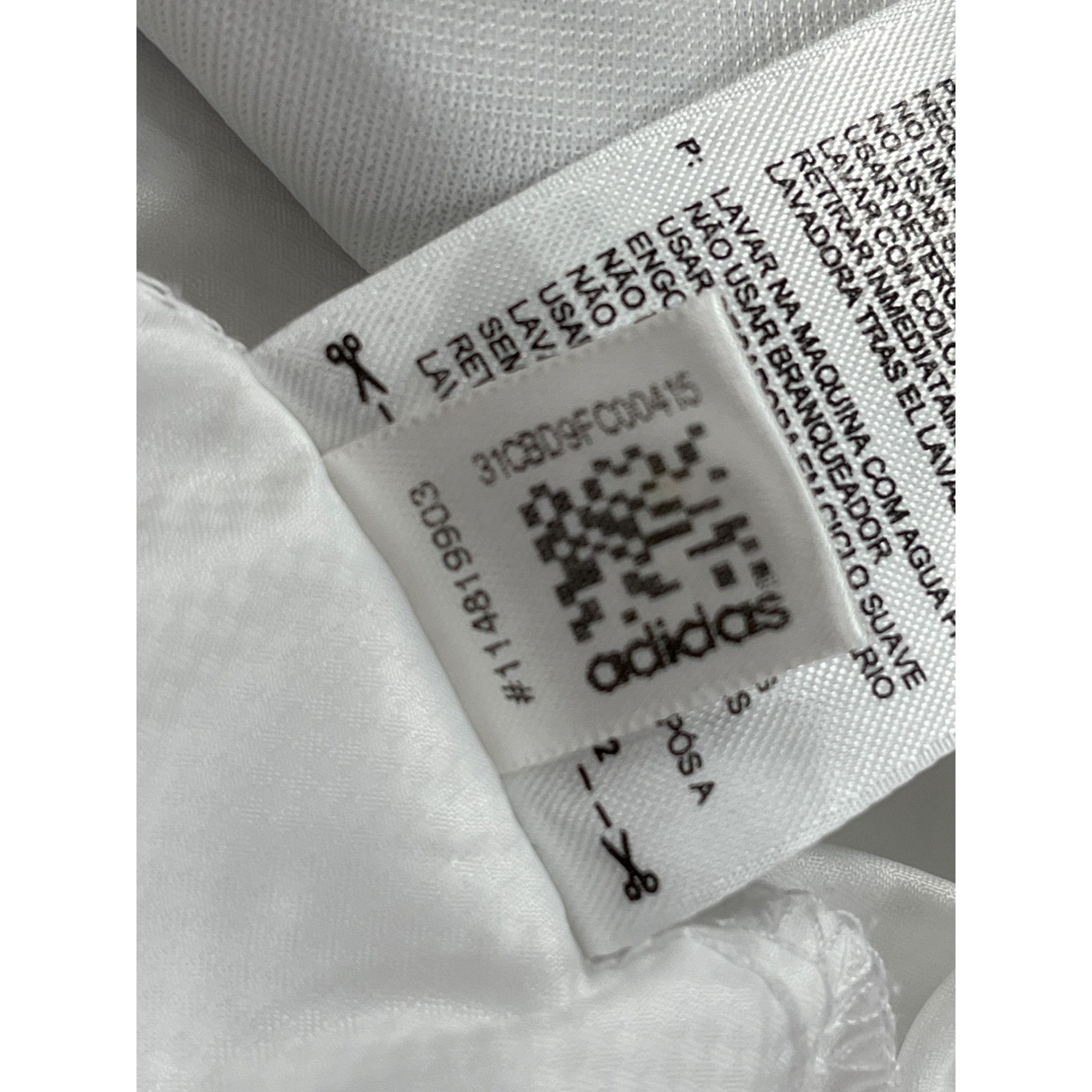 Adidas Adidas SKU 7583 Mens White and Gray Trefoil Windbreaker Jack Size US L / EU 52-54 / 3 - 9 Thumbnail