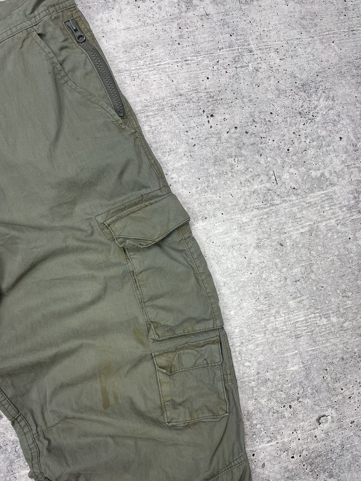 Japanese Brand × Vintage Vintage Y2K Japanese Style Distressed Faded Cargo Pants Size US 34 / EU 50 - 7 Thumbnail