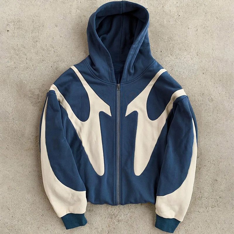 Japanese Brand × Vintage Y2K Zip Up Hoodie Unisex Size US M / EU 48-50 / 2 - 1 Thumbnail