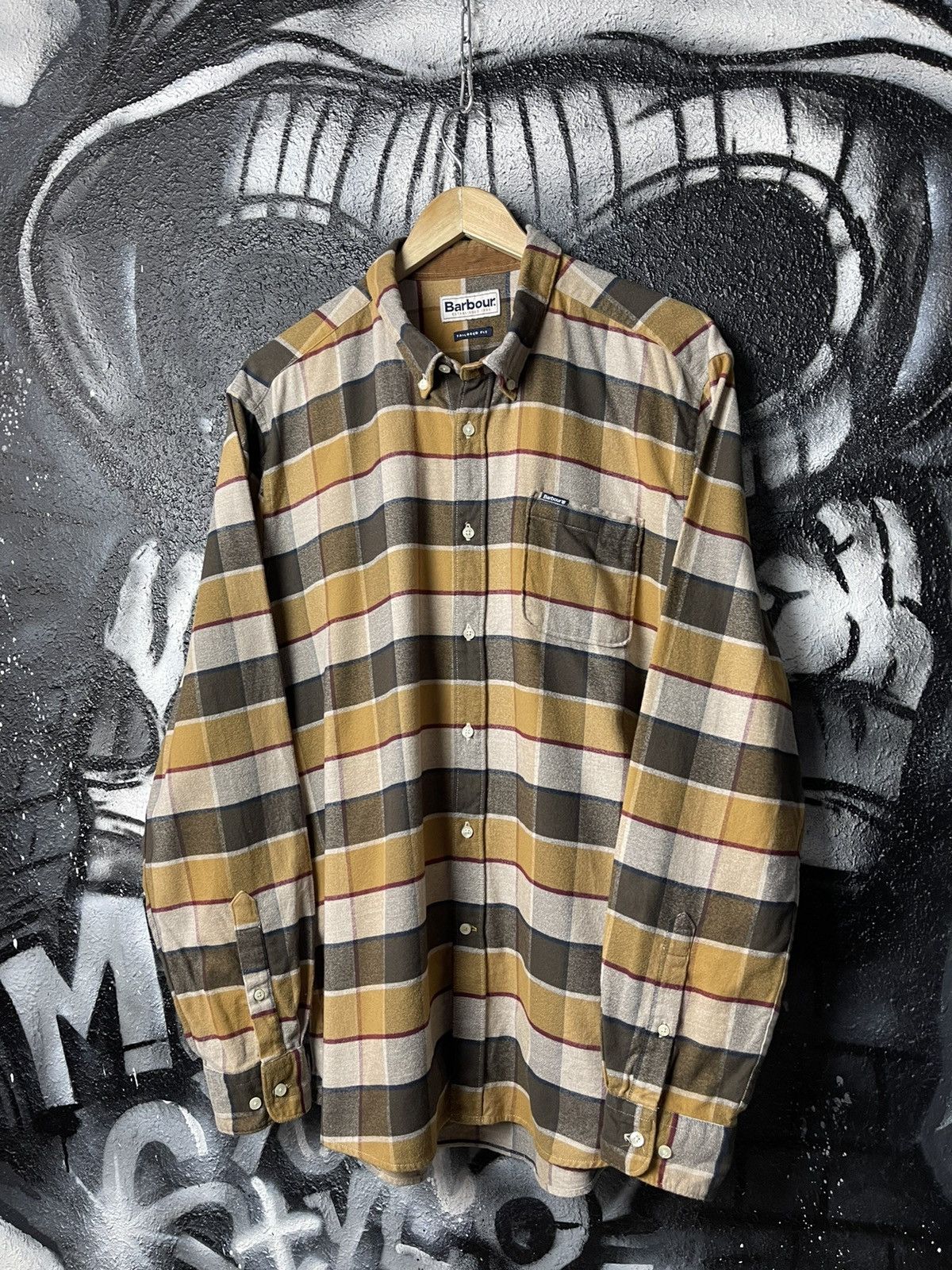 Barbour Barbour Valley Check Flannel Shirt Tailored Fit Men’s SizeXL Size US XL / EU 56 / 4 - 1 Thumbnail