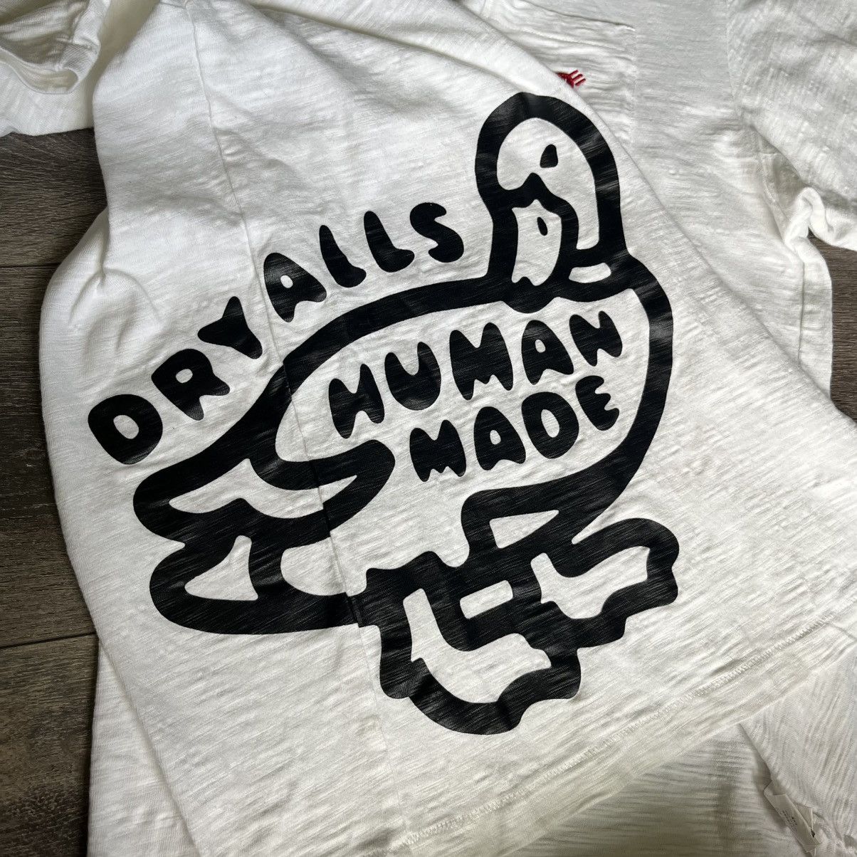 Human Made Human Made Duck Dry Alls Pocket Logo Graphic T Shirt Natural Size US XL / EU 56 / 4 - 4 Thumbnail