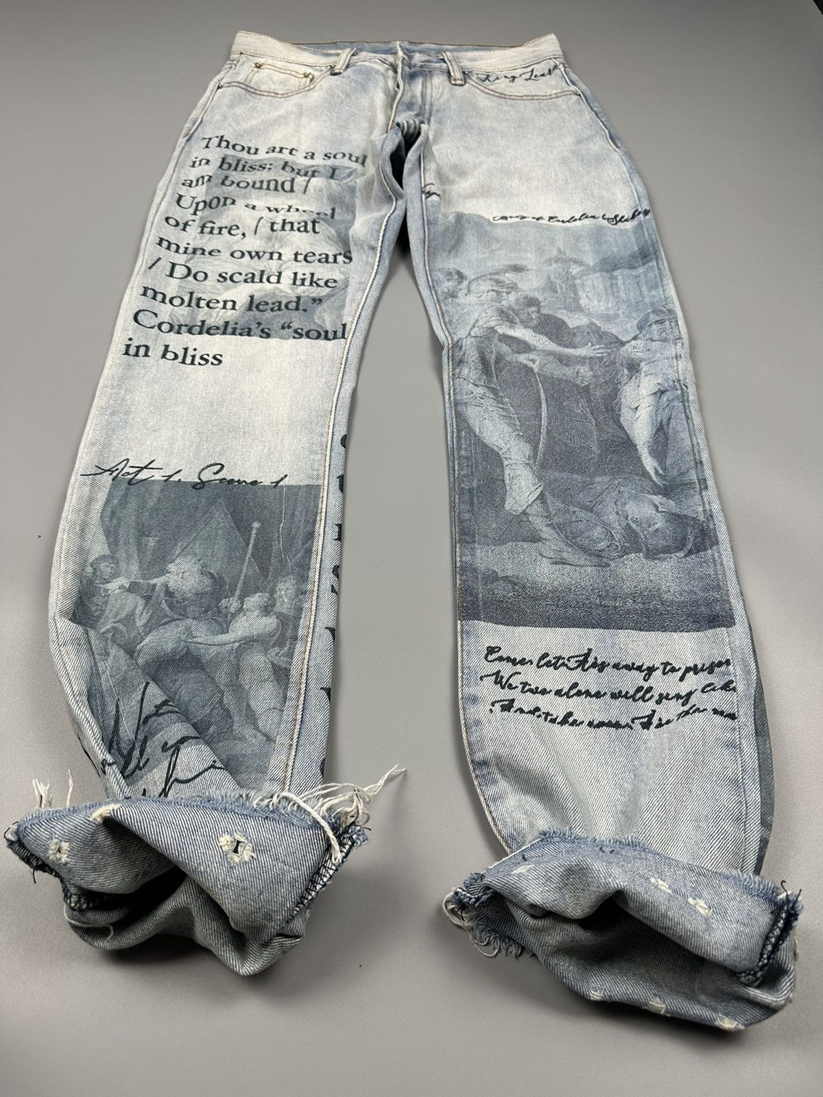 Japanese Brand × MNML 🔥Sick🔥Rare MNML Minimalist Wording Graphic Art Denim Size US 30 / EU 46 - 9 Thumbnail