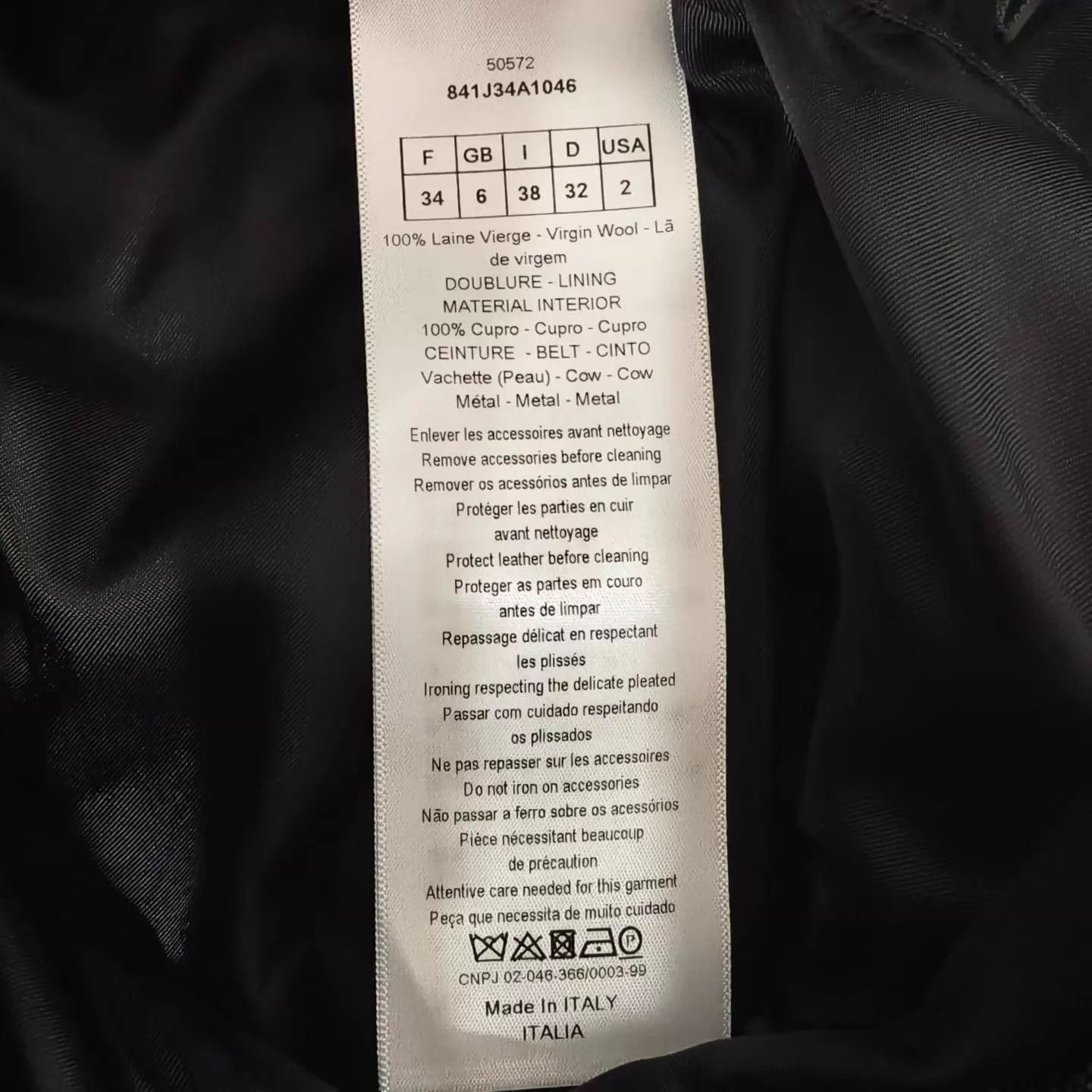 Dior Dior Black Logo Wool Check Pleated Short Skirt 34 99 Size 25" / US 0 / IT 36 - 4 Thumbnail