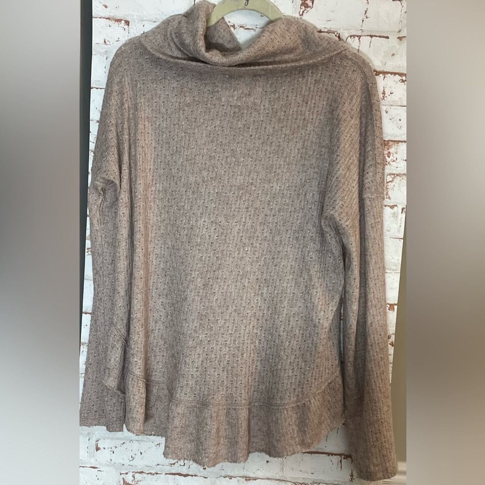 Anthropologie Anthropologie Heathered Cowl Neck Sweater Size M / US 6-8 / IT 42-44 - 3 Thumbnail