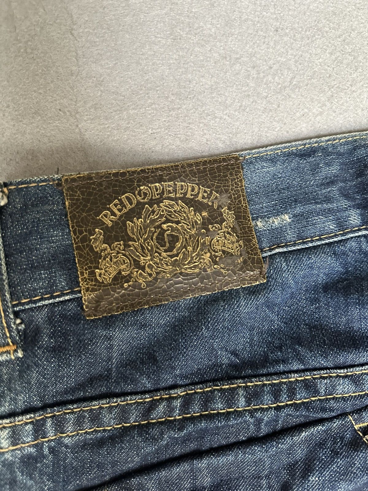Japanese Brand Red Peppers Japan Distressed Denim Size US 32 / EU 48 - 16 Thumbnail