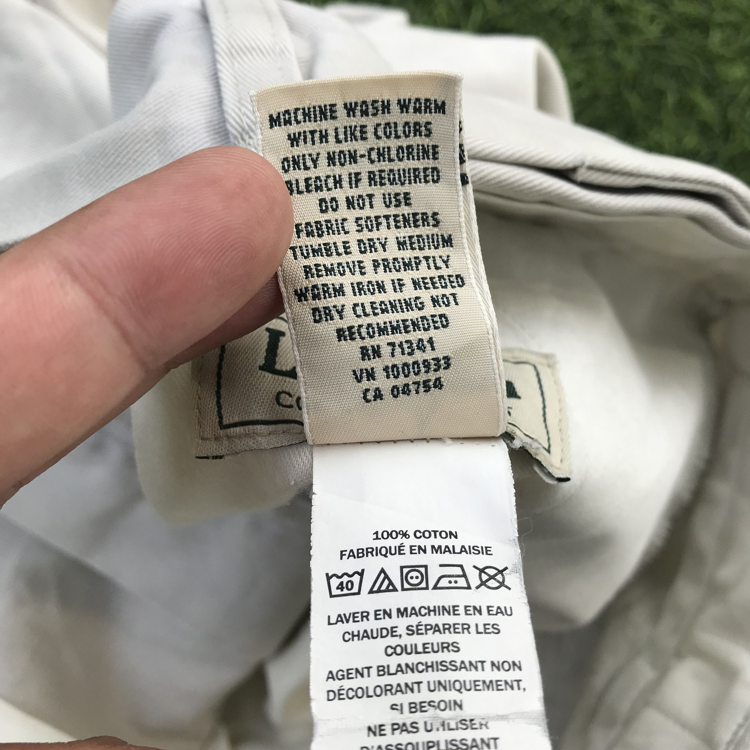 L.L. Bean × Vintage LL BEAN Freeport maine khakis Beige cream Short Safari pants Size US 34 / EU 50 - 9 Thumbnail