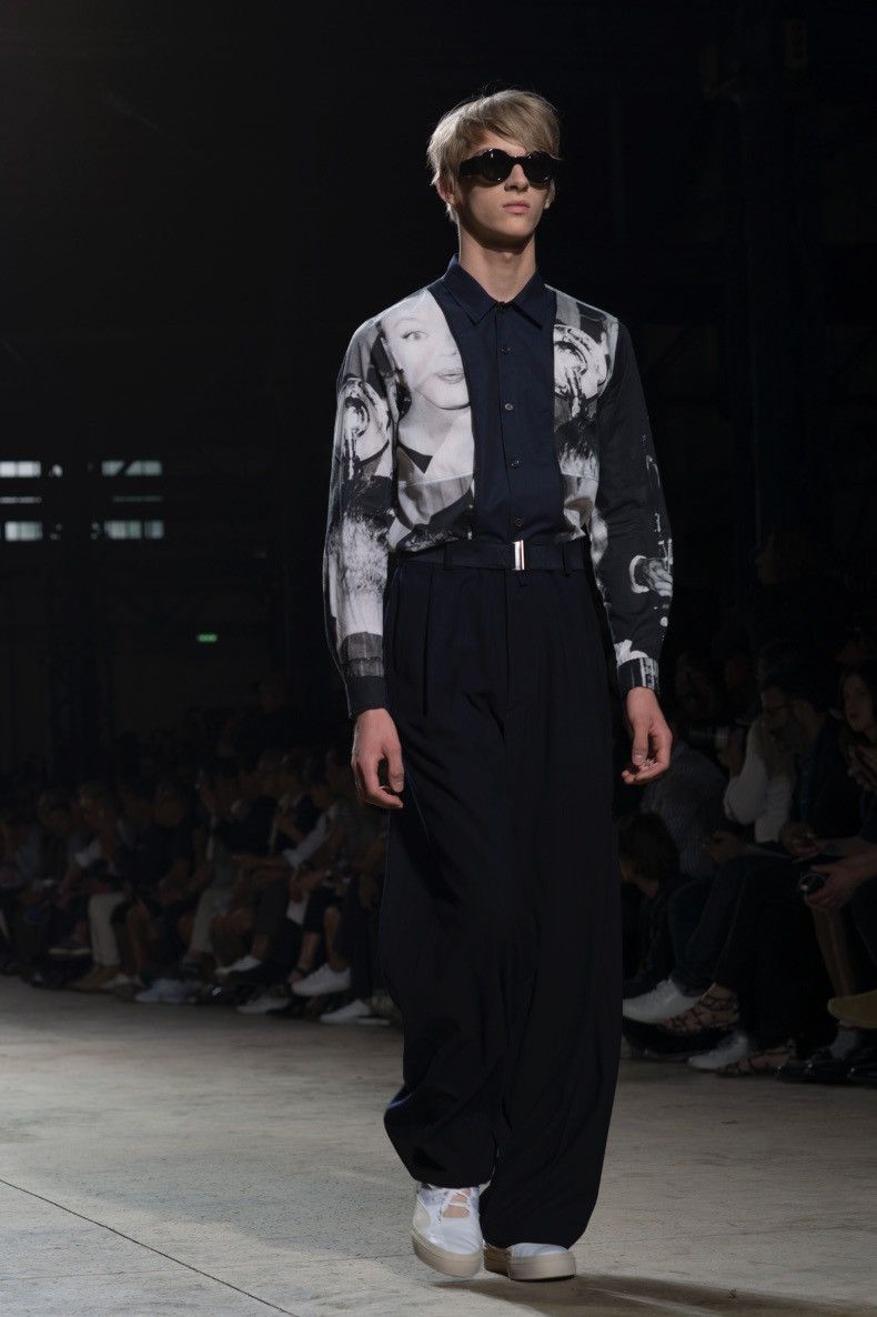 Dries Van Noten Runway SS16 Dries Van Noten Marilyn Monroe Photo Print Shirt Size US M / EU 48-50 / 2 - 1 Thumbnail
