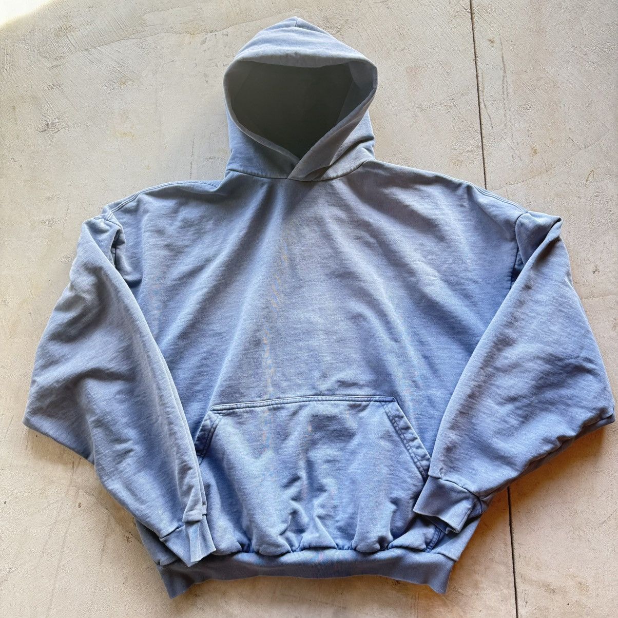 Balenciaga Balenciaga HandDrawn Logo Hoodie Faded Blue Size US L / EU 52-54 / 3 - 2 Thumbnail