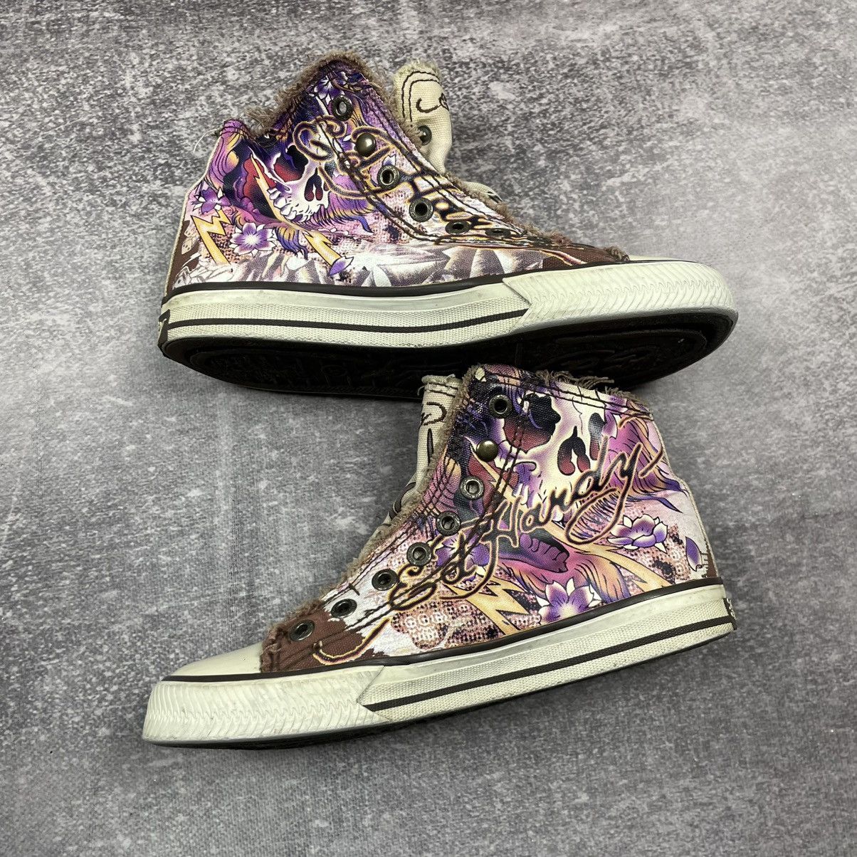 Ed Hardy Ed Hardy Hi-Top Canvas Sneakers Size US 6 / EU 39 - 3 Thumbnail
