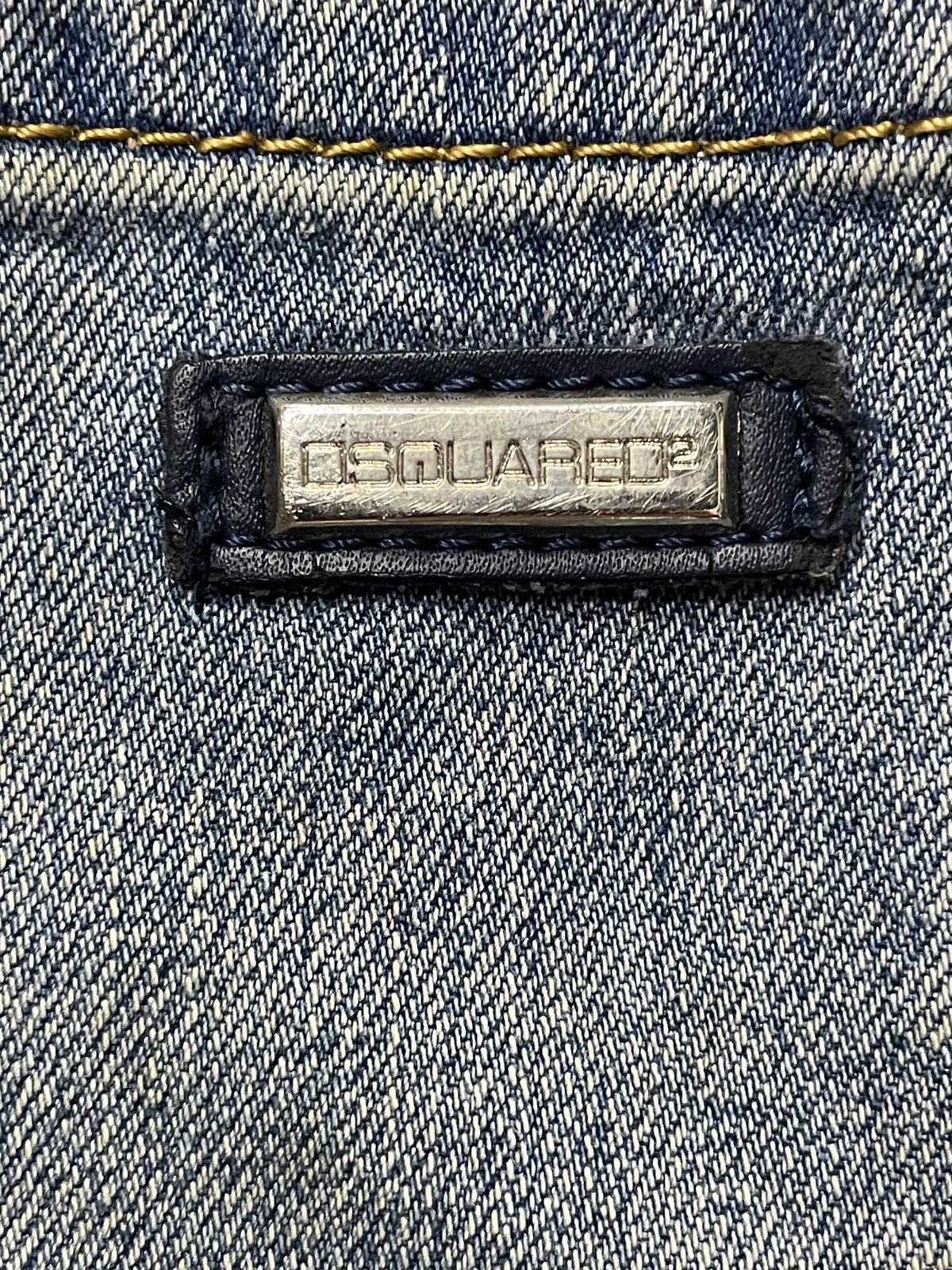 Dsquared2 × Vintage Designer Dsquared2 Canada Small Logo Denim Wih Leather Belt Size US 31 - 13 Thumbnail
