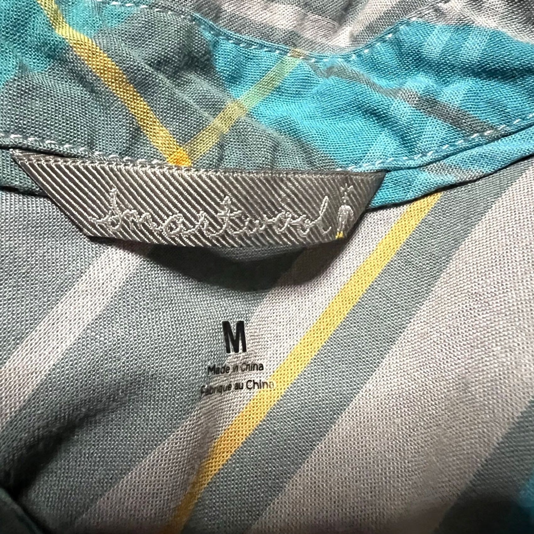Smartwool SmartWool Shirt Mens Medium Striped Short Sleeve Button Up Merino Wool Blend Blue Mens Regular Short Sleeve Shirt Size US M / EU 48-50 / 2 - 7 Thumbnail