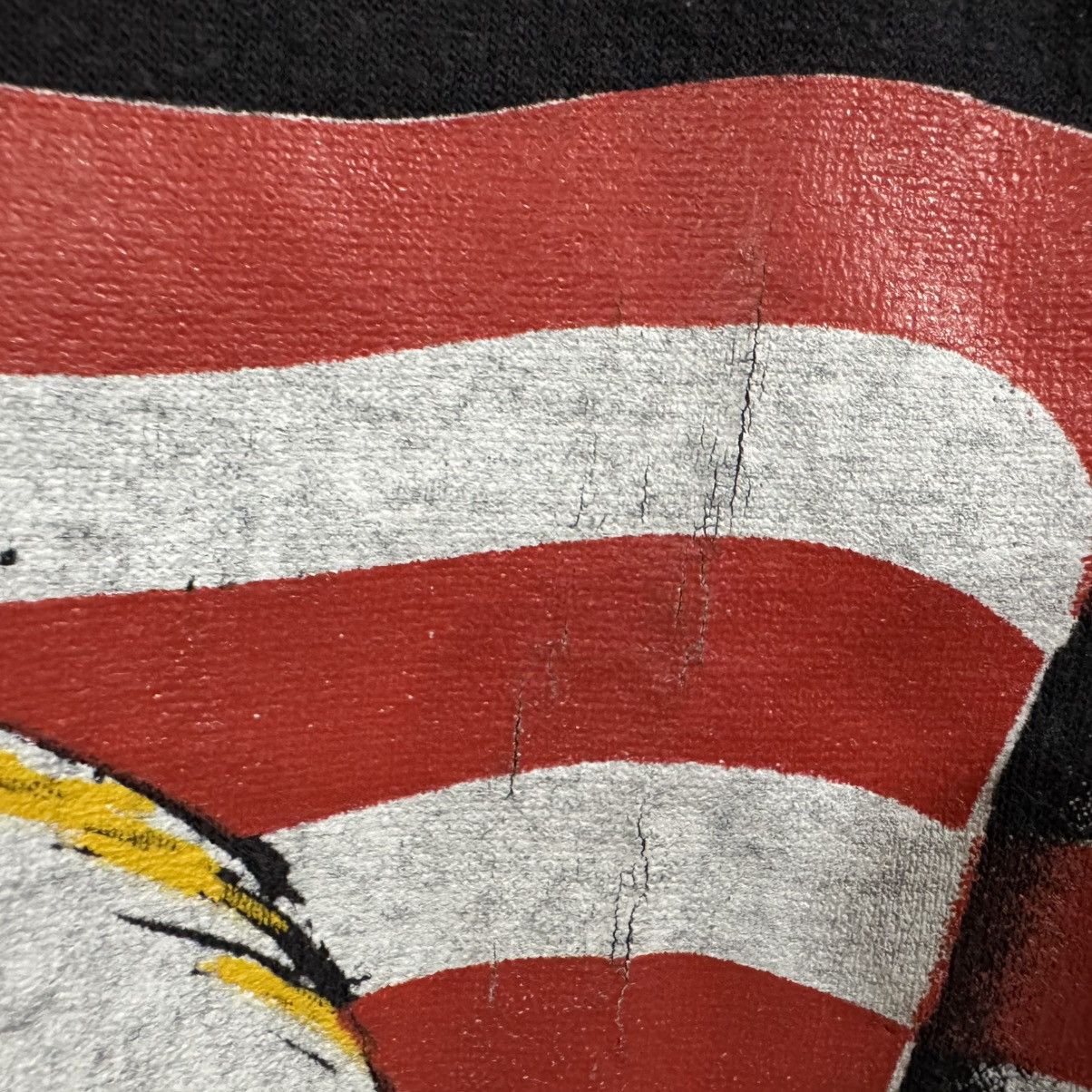 Harley Davidson Vintage 1990 Harley Davidson Eagle Flag TankTop Mens 2XL Size US XXL / EU 58 / 5 - 4 Thumbnail