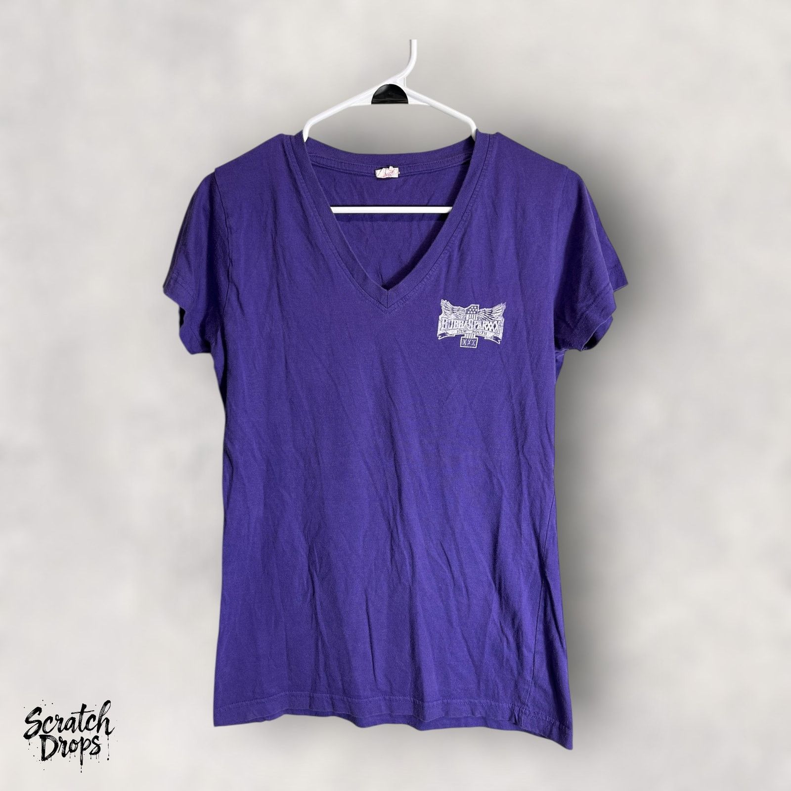 Other New South Women's XL Purple V Neck T-Shirt Casual Top Tee Size XL / US 12-14 / IT 48-50 - 1 Thumbnail