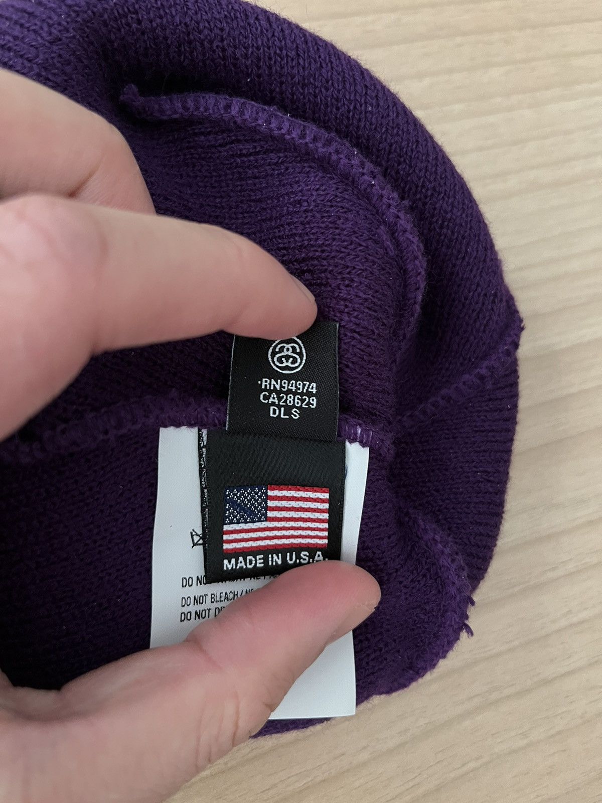Stussy Stussy Grape Stock Cuff Beanie Size ONE SIZE - 5 Thumbnail
