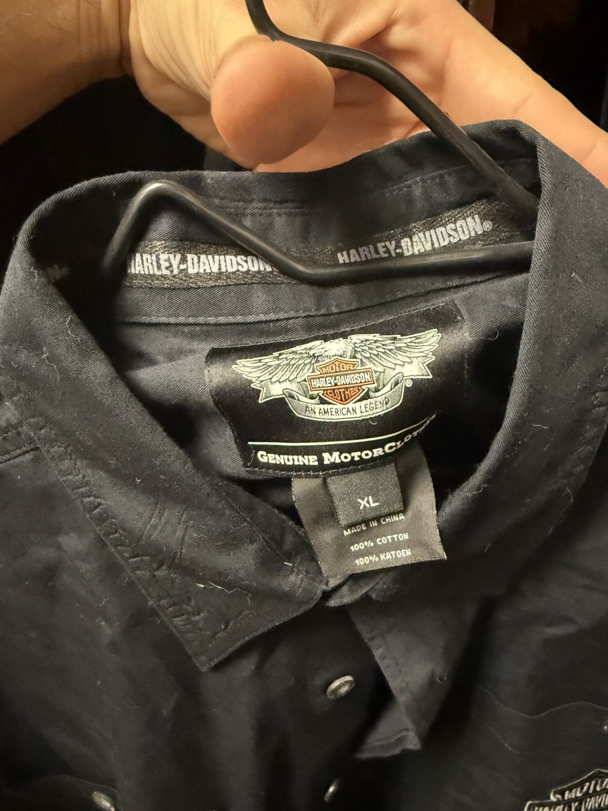 Vintage Harley Davison vintage button up patched Size US XL / EU 56 / 4 - 3 Thumbnail