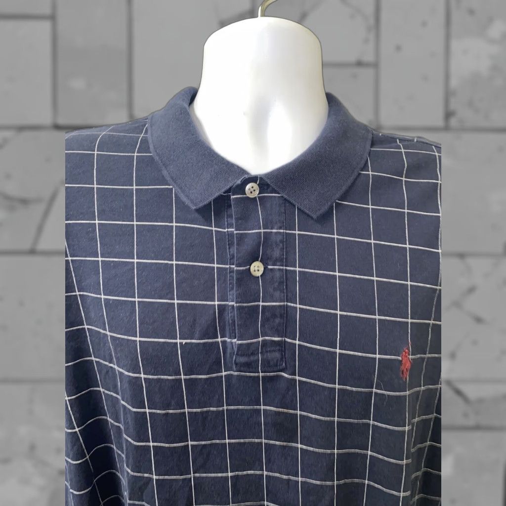 Polo Ralph Lauren Polo Ralph Lauren Polo Shirt Checkered Mens XXL Blue Short Sleeve Shirt Button-Up 2XL Regular Mens Size US XXL / EU 58 / 5 - 1 Thumbnail