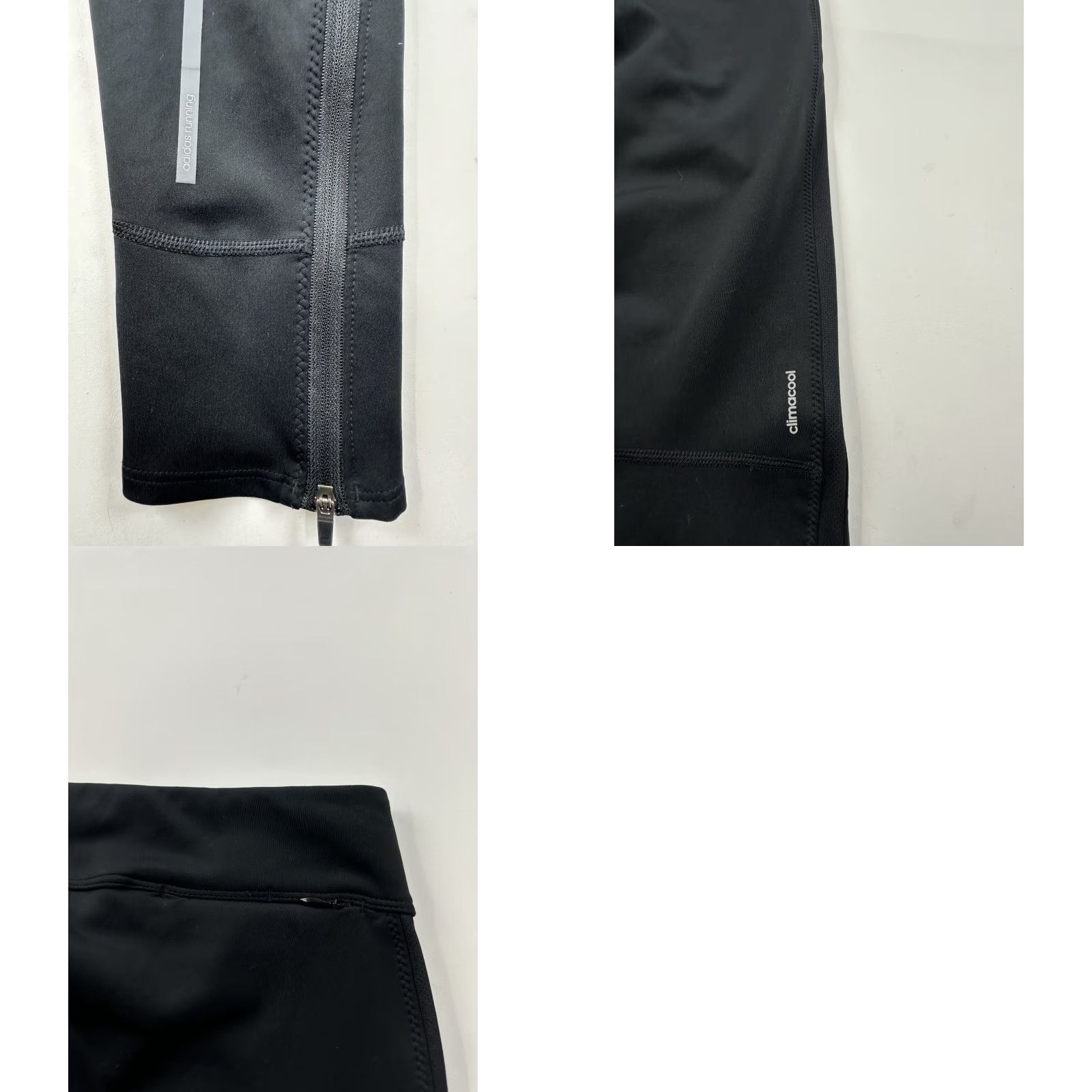 Adidas Adidas Compression Leggings Womens Small Black Running Zipped Ankles Size 28" / US 6 / IT 42 - 9 Thumbnail