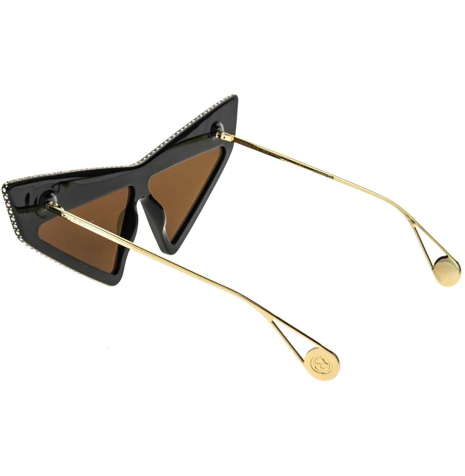 Gucci GUCCI GG0430S Hollywood Forever 0430 Black Sunglasses 002 Size ONE SIZE - 9 Thumbnail