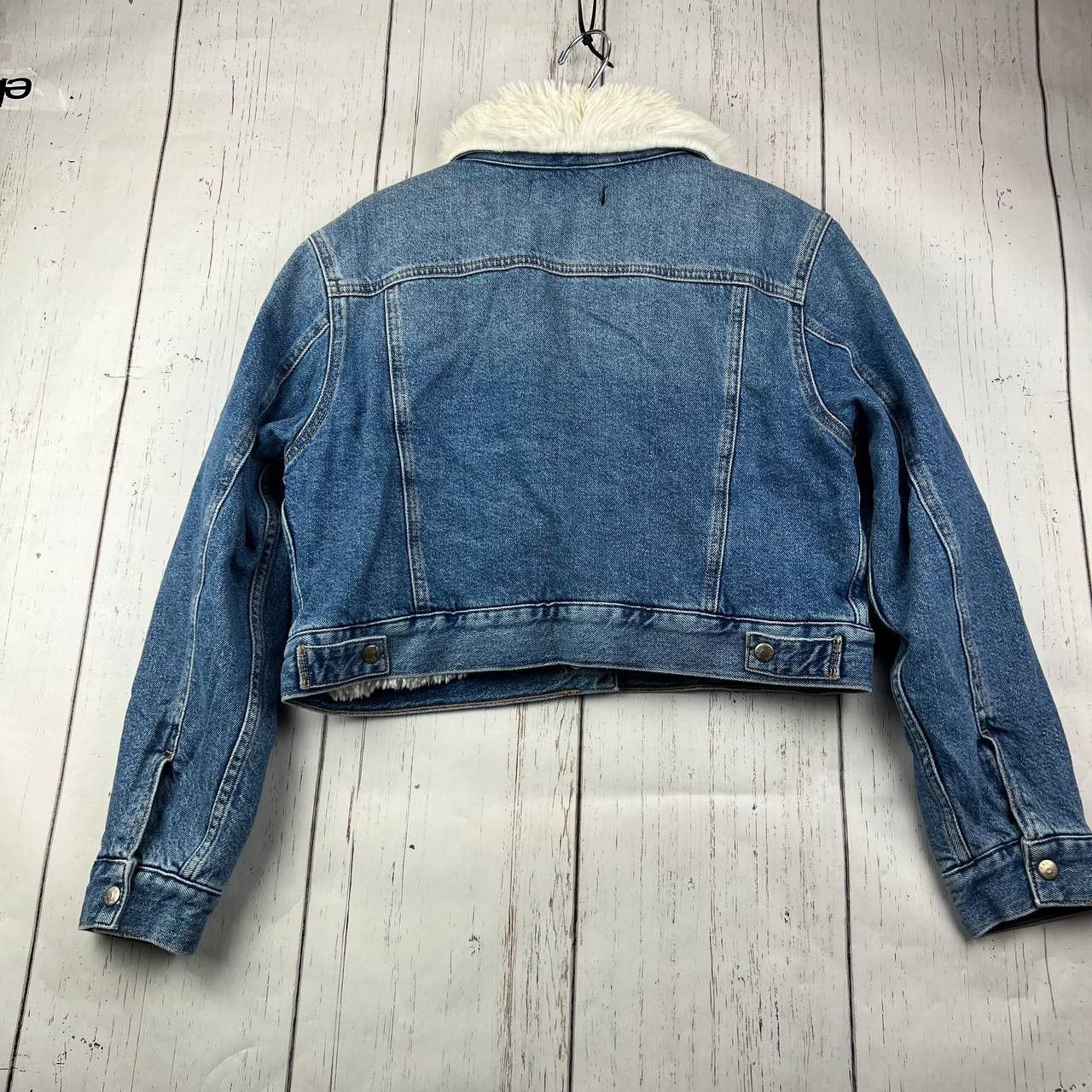 Mavi Mavi Small Cropped Fit Stretchable Fur Denim Jeans Jacket Size S / US 4 / IT 40 - 2 Thumbnail