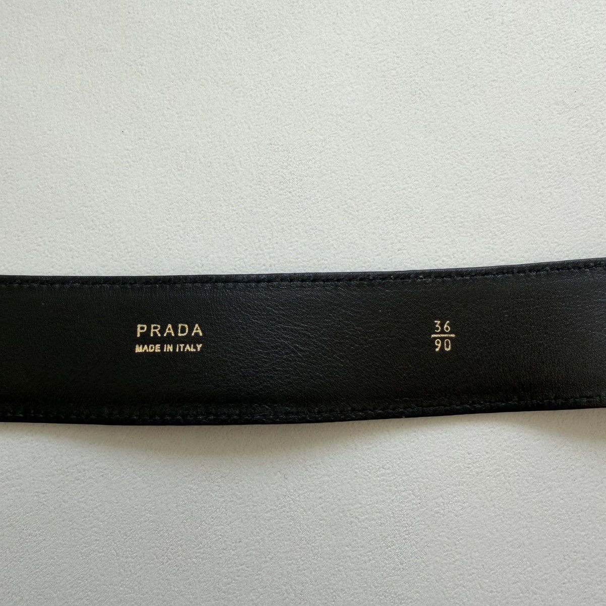 Prada Black Leather Metal ‘Serpent Buckle’ Belt Size ONE SIZE - 15 Thumbnail