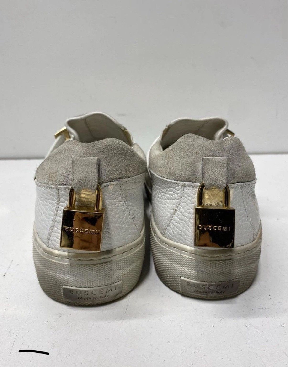 Buscemi Buscemi Women White Slip-On Shoes Size 7 Gold Metal details Size US 7 / IT 37 - 3 Thumbnail