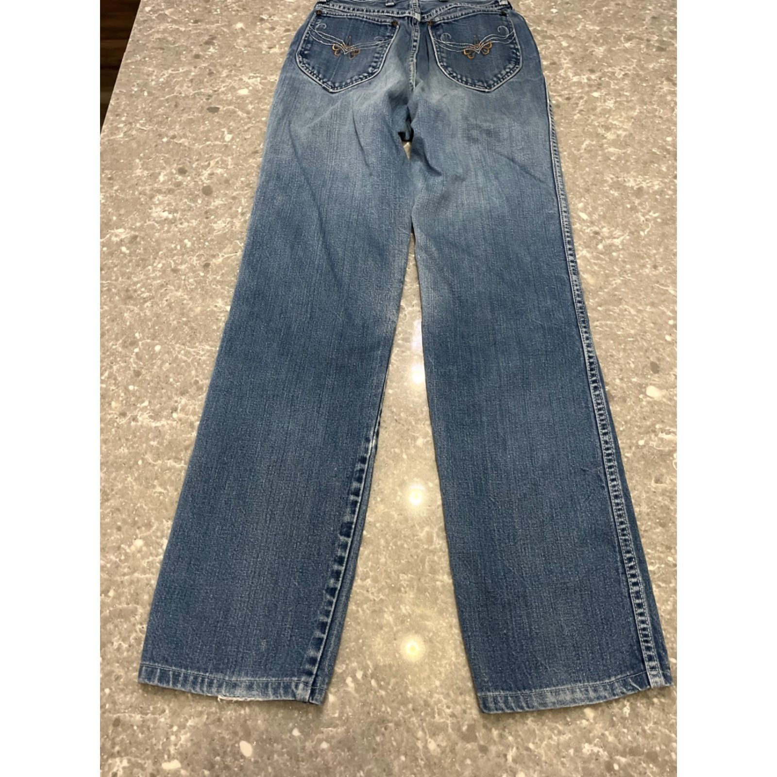 Wrangler VINTAGE Wrangler Jeans Junior High Waist 9 Straight Leg Denim USA Made Blue 80s Womens Jeans Size 30" / US 8 / IT 44 - 7 Thumbnail