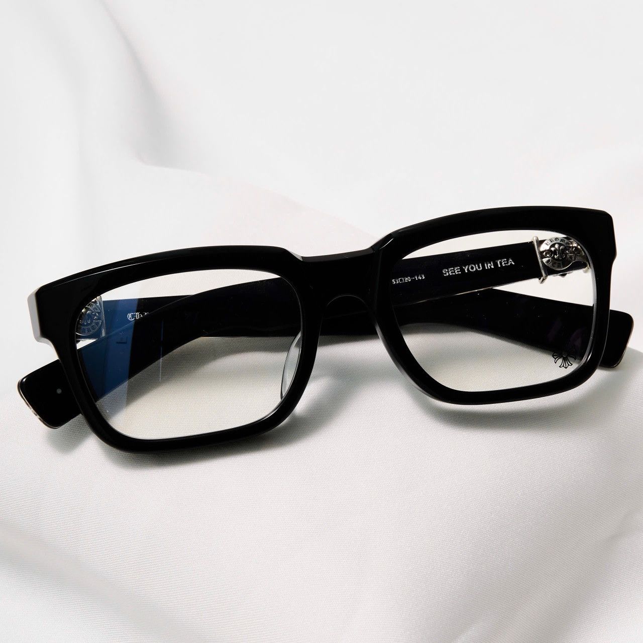 Chrome Hearts CHROME HEARTS SEE YOU IN TEA BLACK GLASSES Size ONE SIZE - 6 Thumbnail