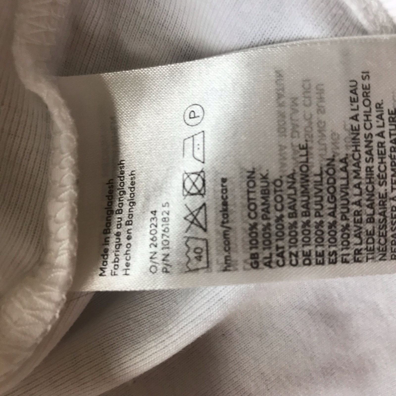 H&M H & M White Short Sleeve Crop Top Tie Back Women's Size S Size S / US 4 / IT 40 - 5 Thumbnail